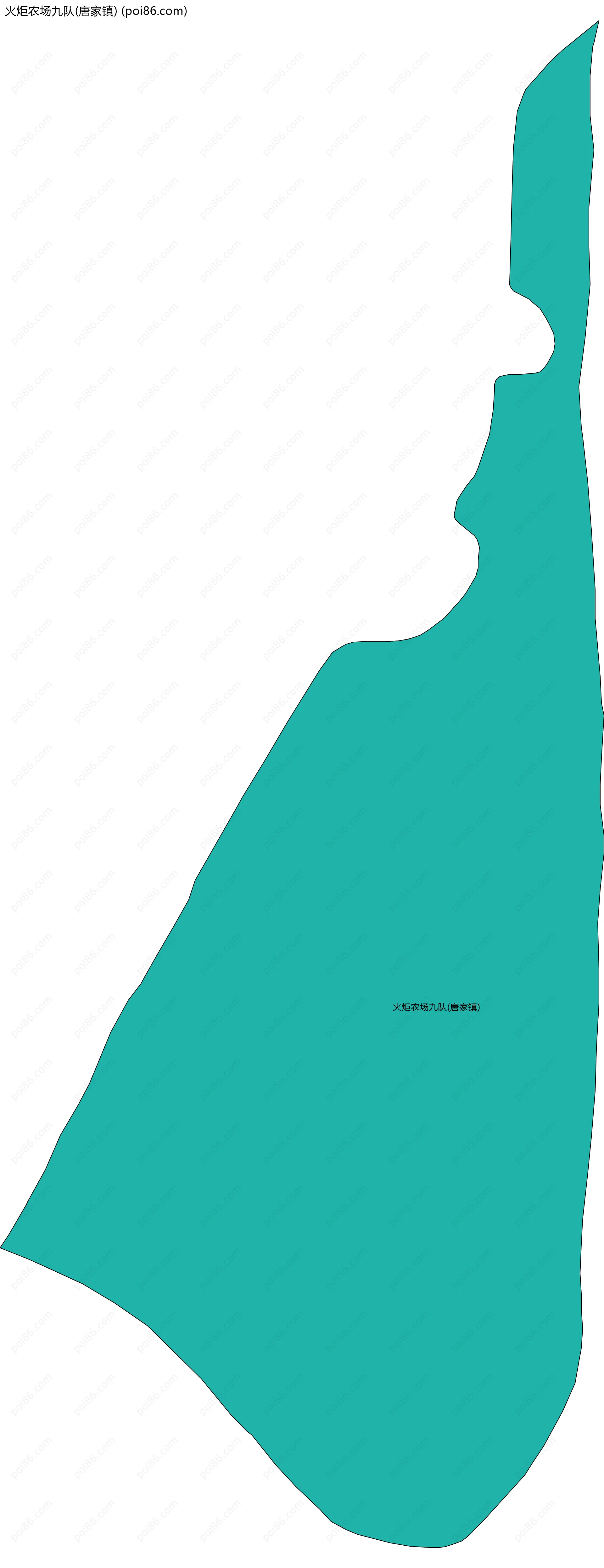 火炬农场九队(唐家镇)边界地图