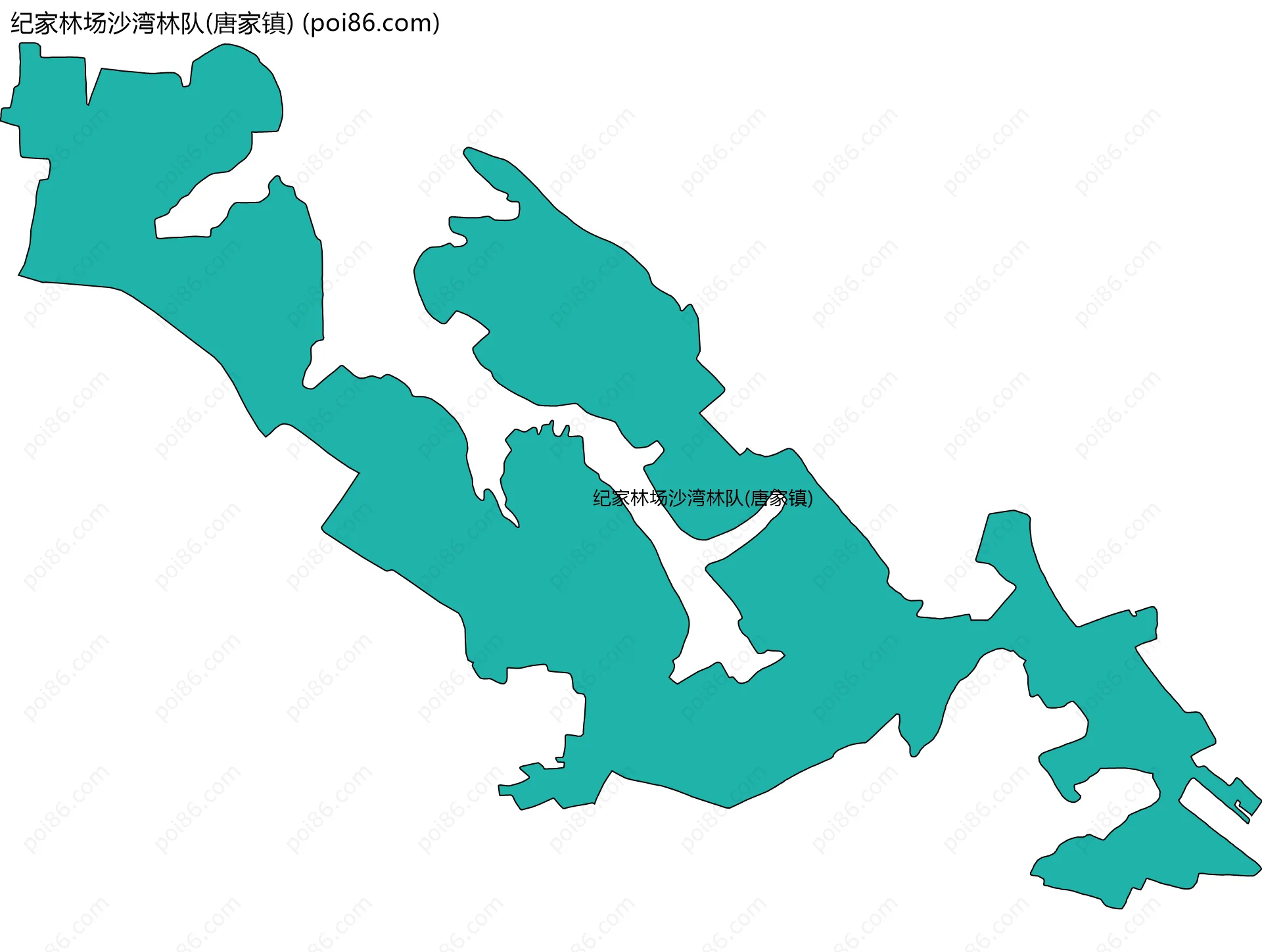 纪家林场沙湾林队(唐家镇)边界地图