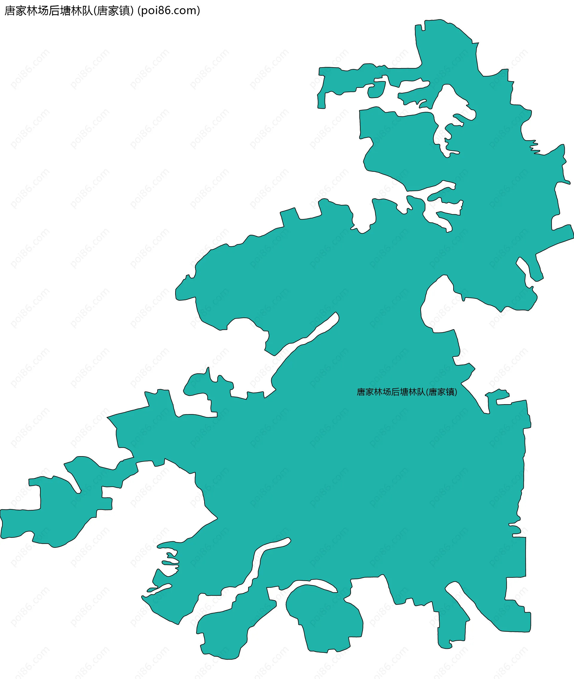 唐家林场后塘林队(唐家镇)边界地图
