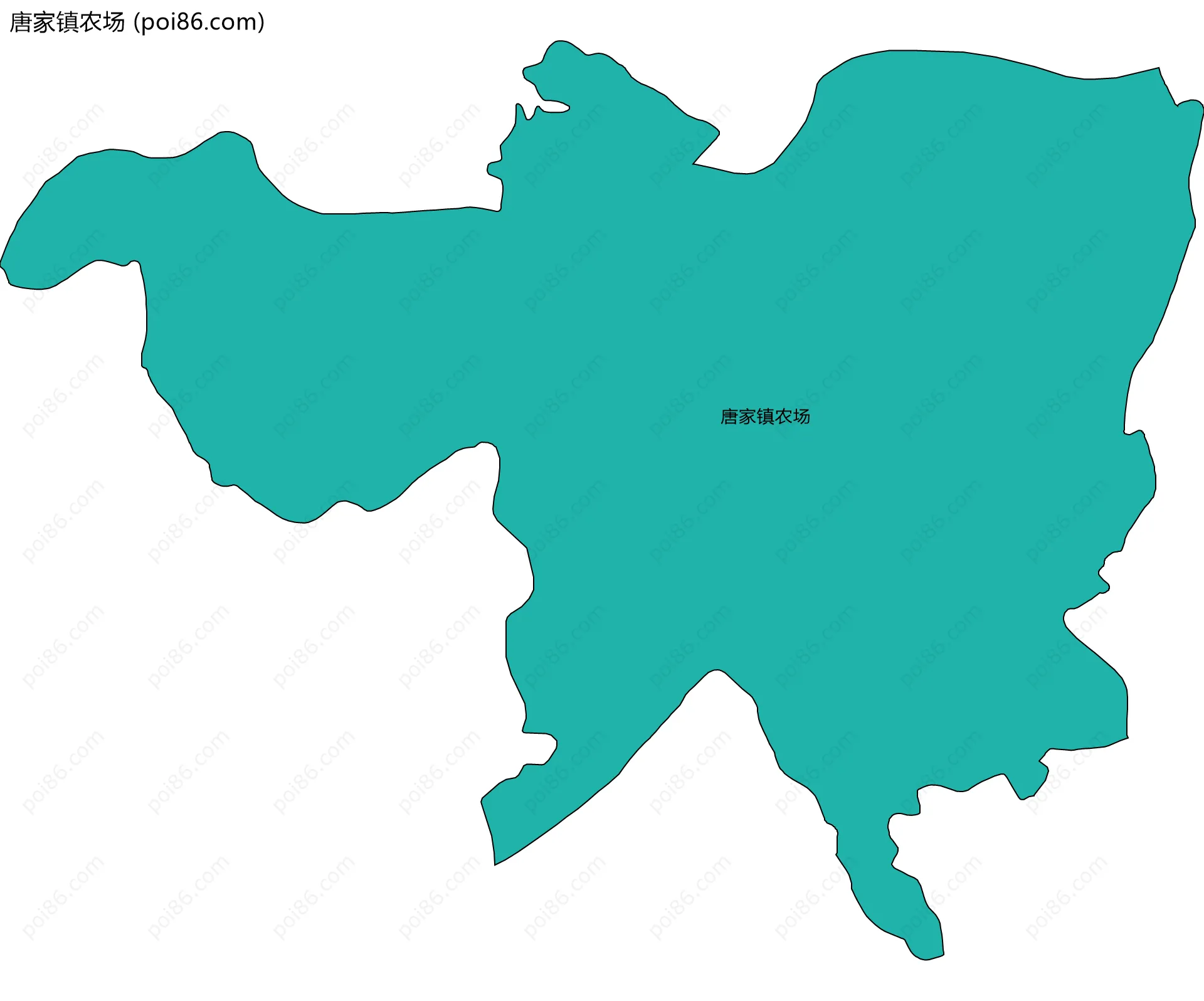 唐家镇农场边界地图