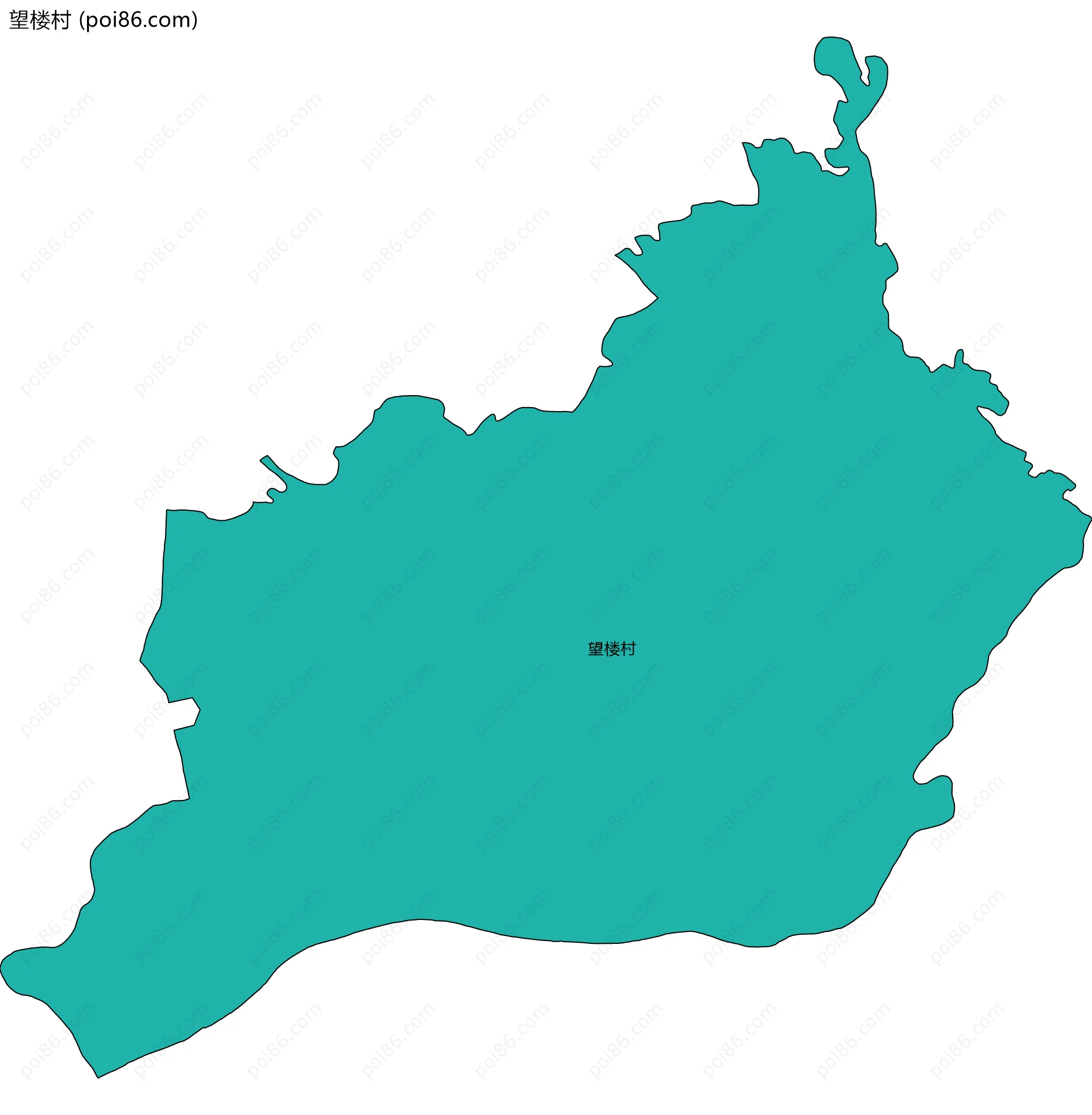 望楼村边界地图