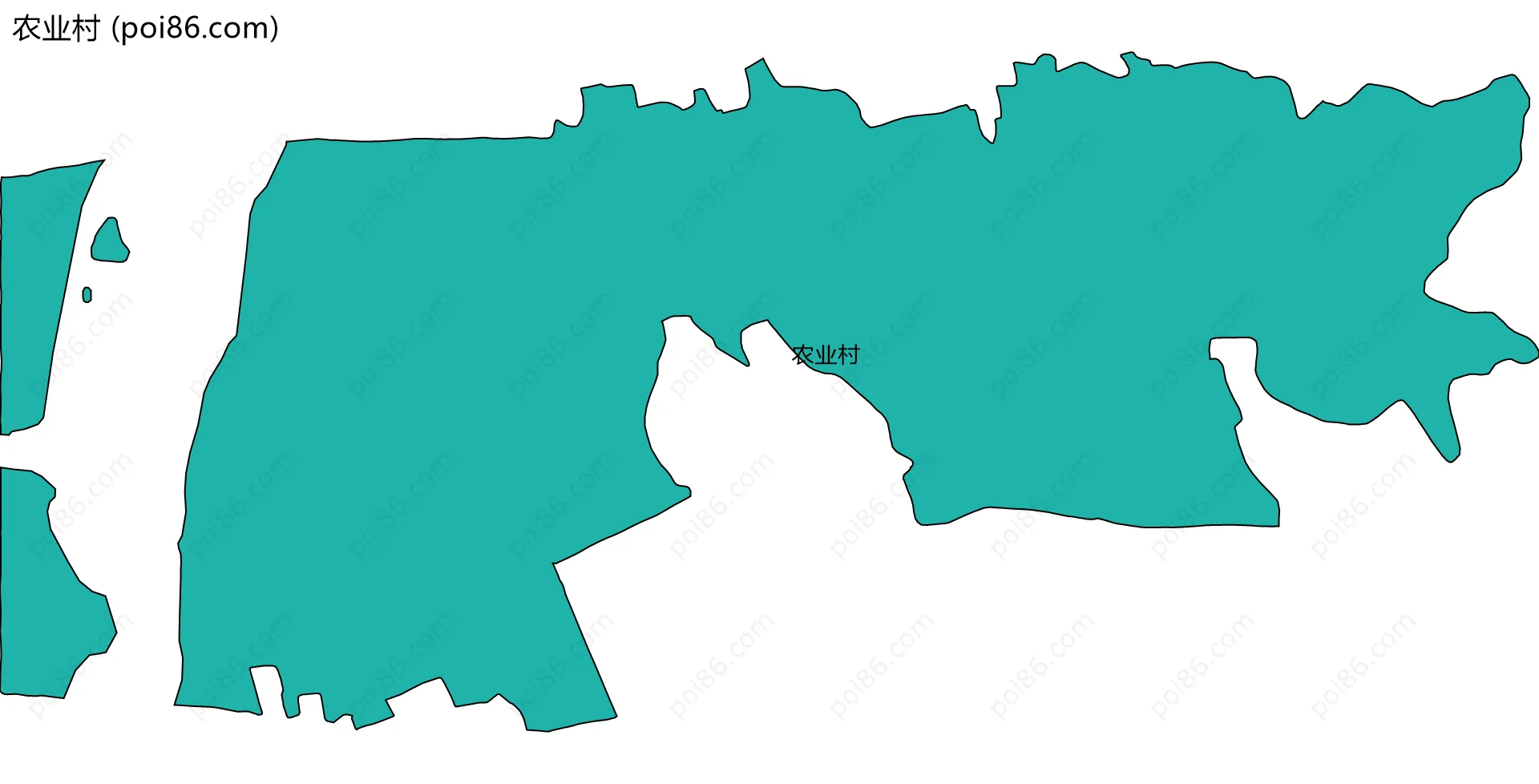 农业村边界地图