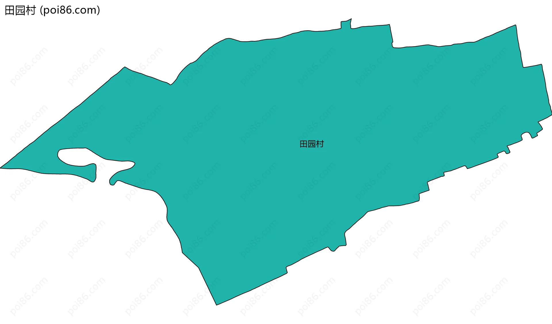 田园村边界地图