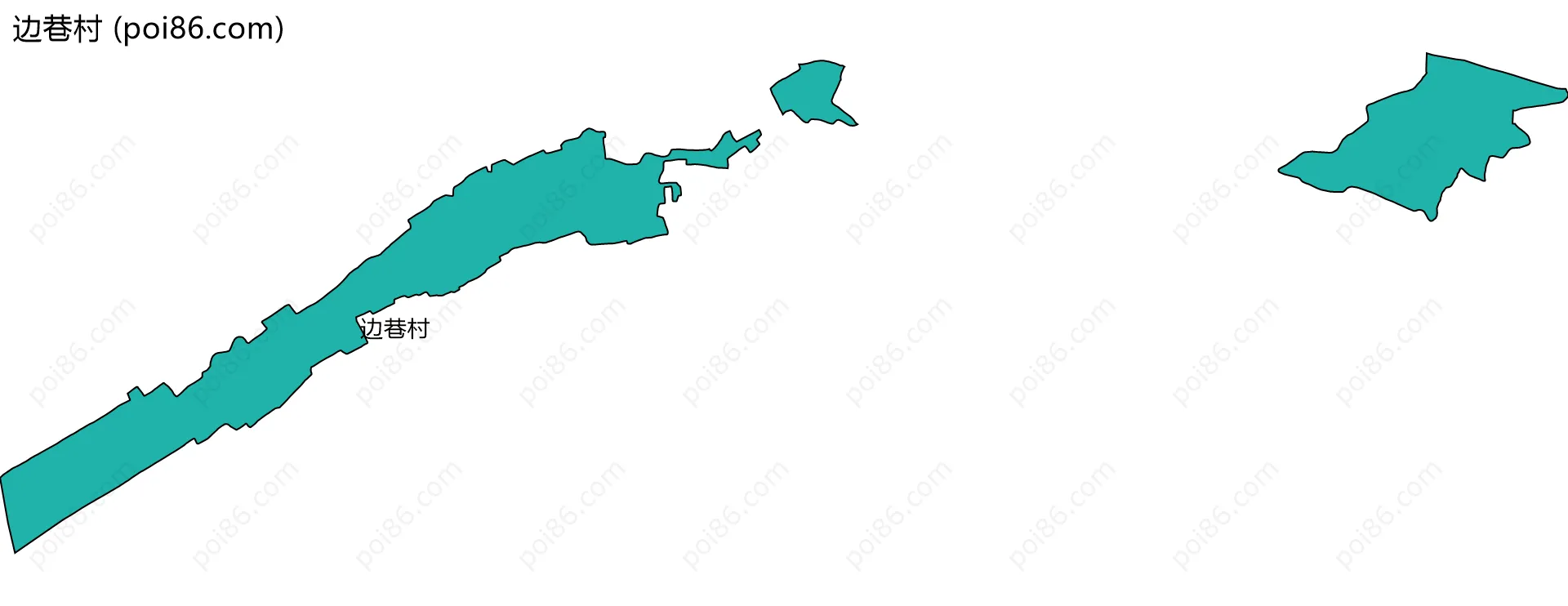 边巷村边界地图