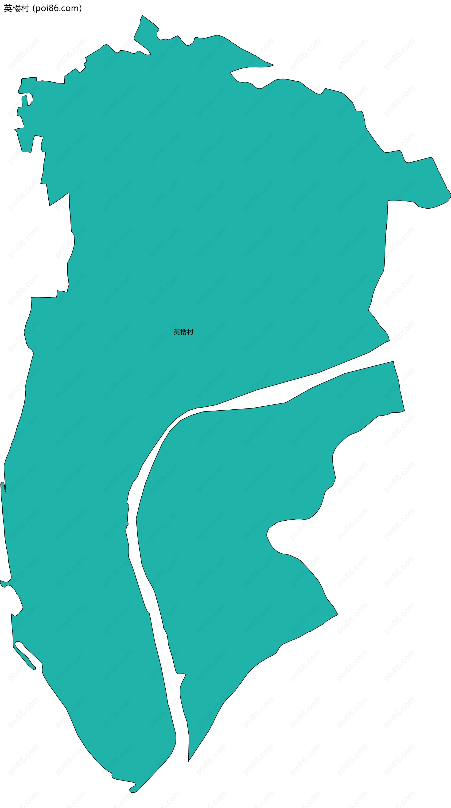 英楼村边界地图