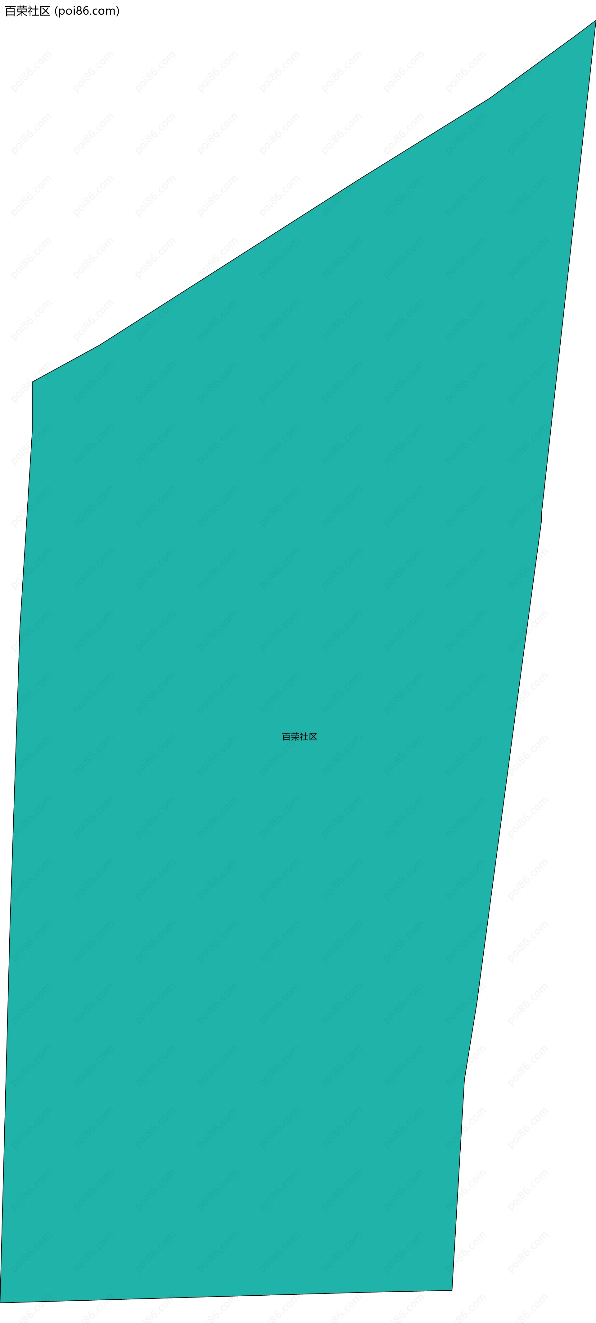 百荣社区边界地图