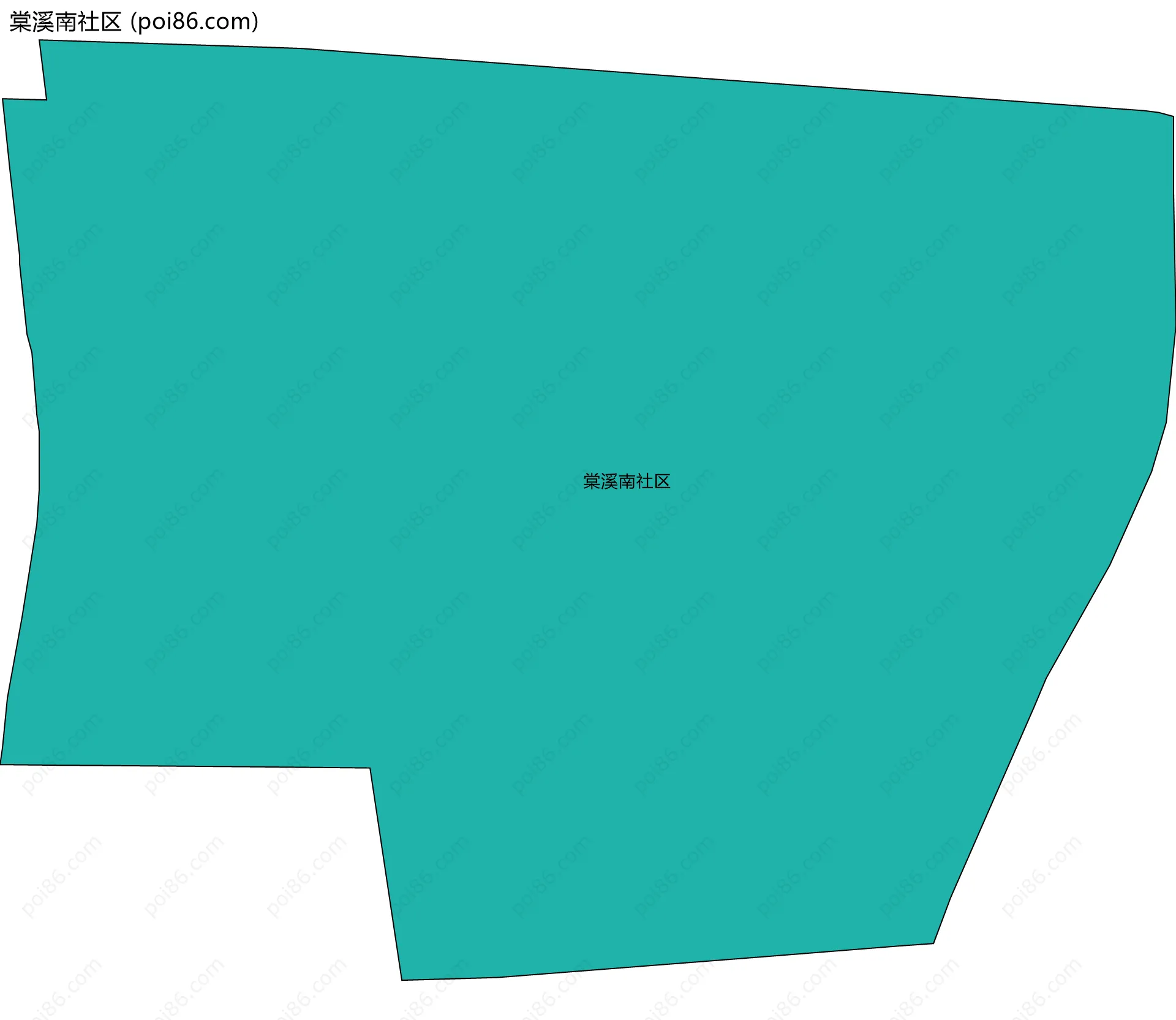 棠溪南社区边界地图