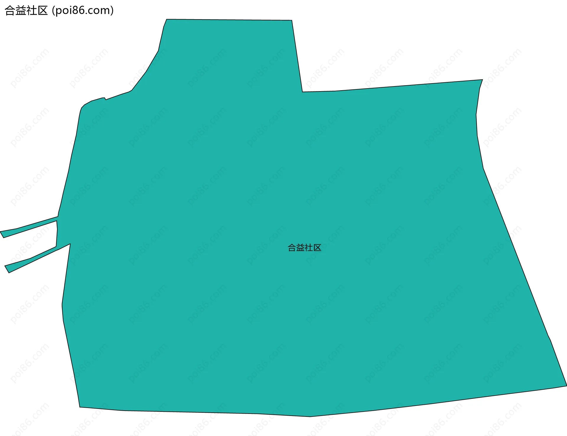 合益社区边界地图