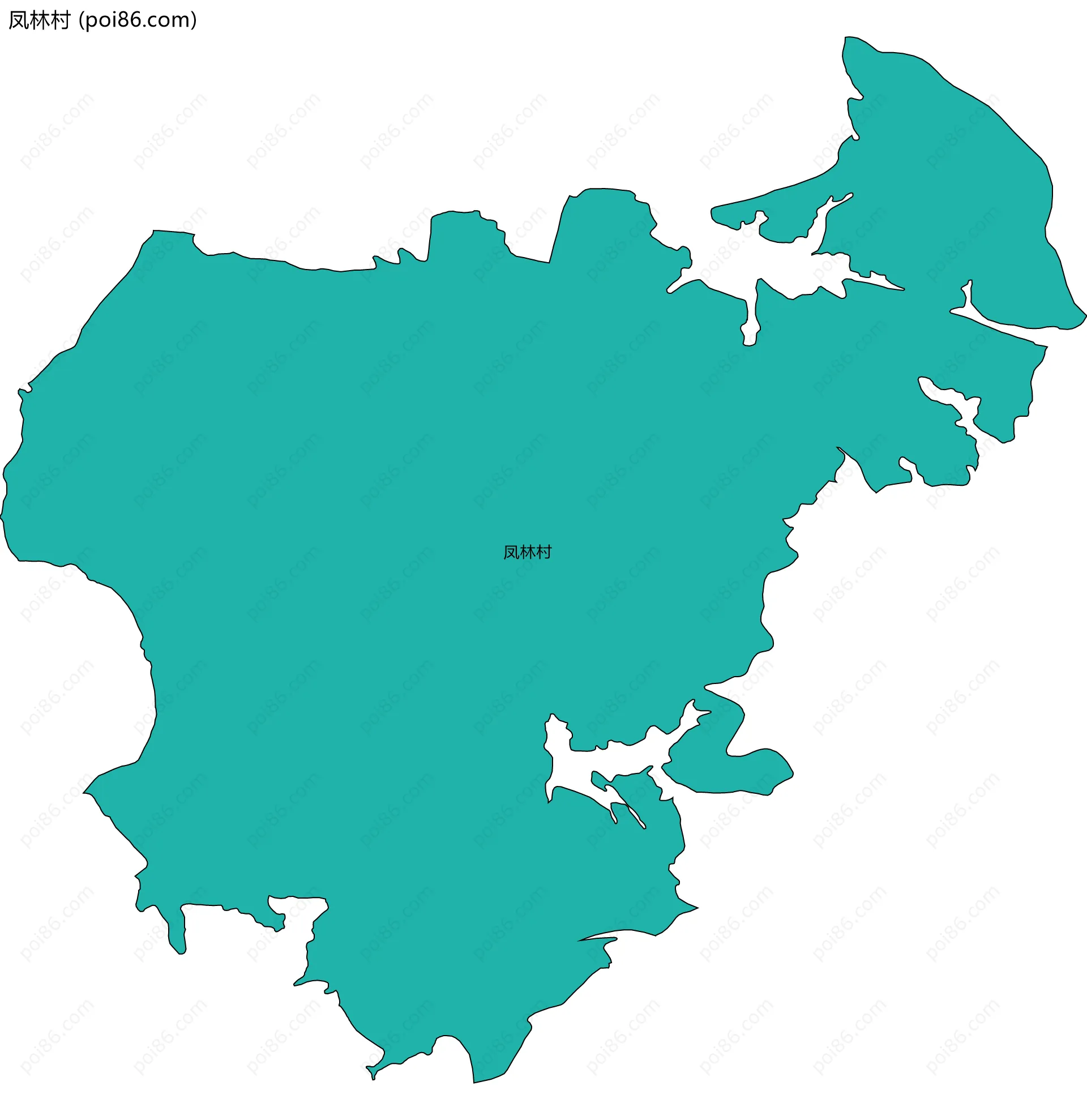 凤林村边界地图
