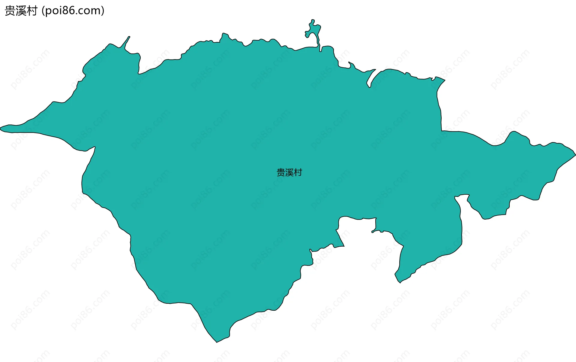 贵溪村边界地图