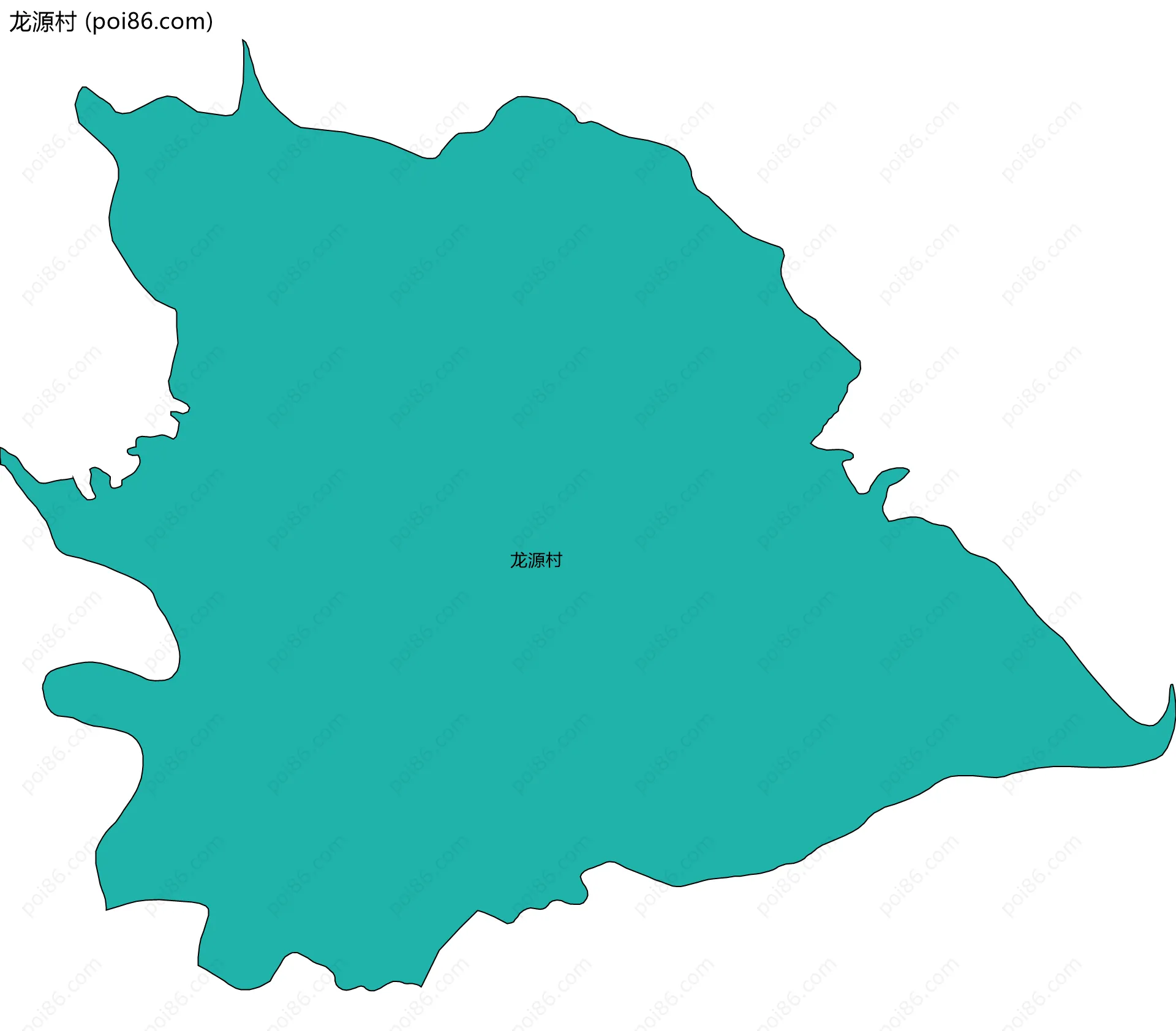 龙源村边界地图