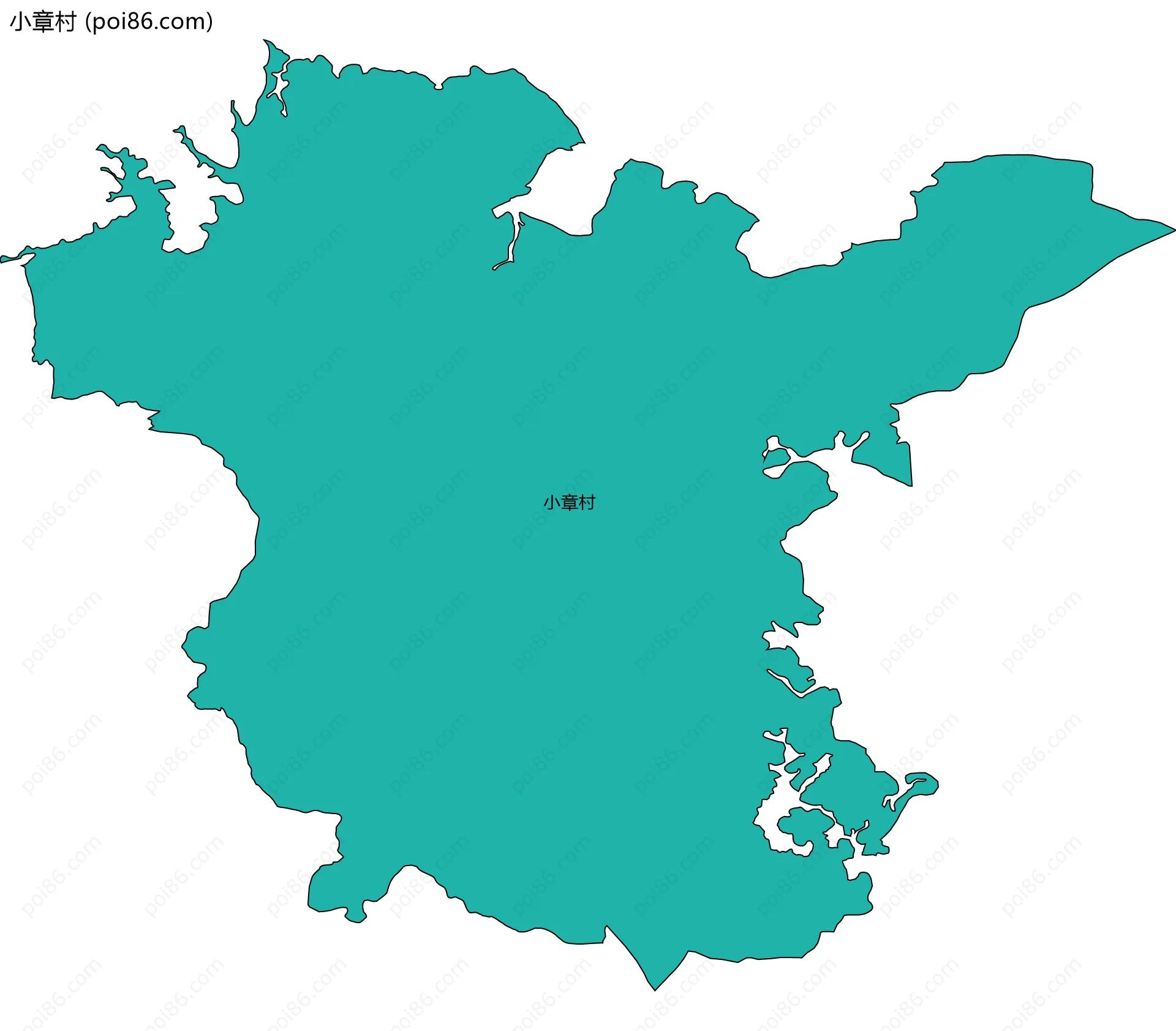 小章村边界地图