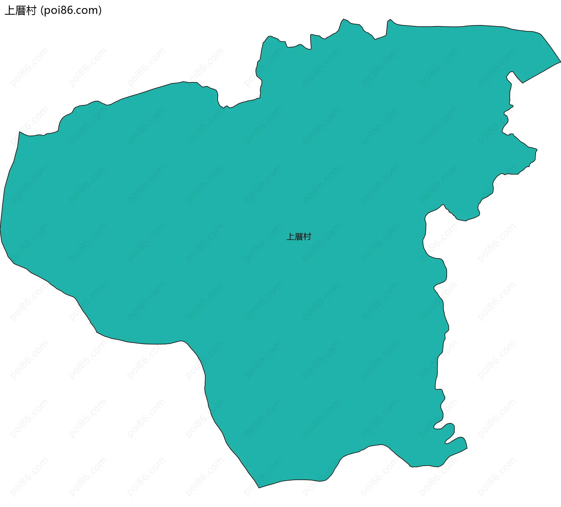 上厝村边界地图