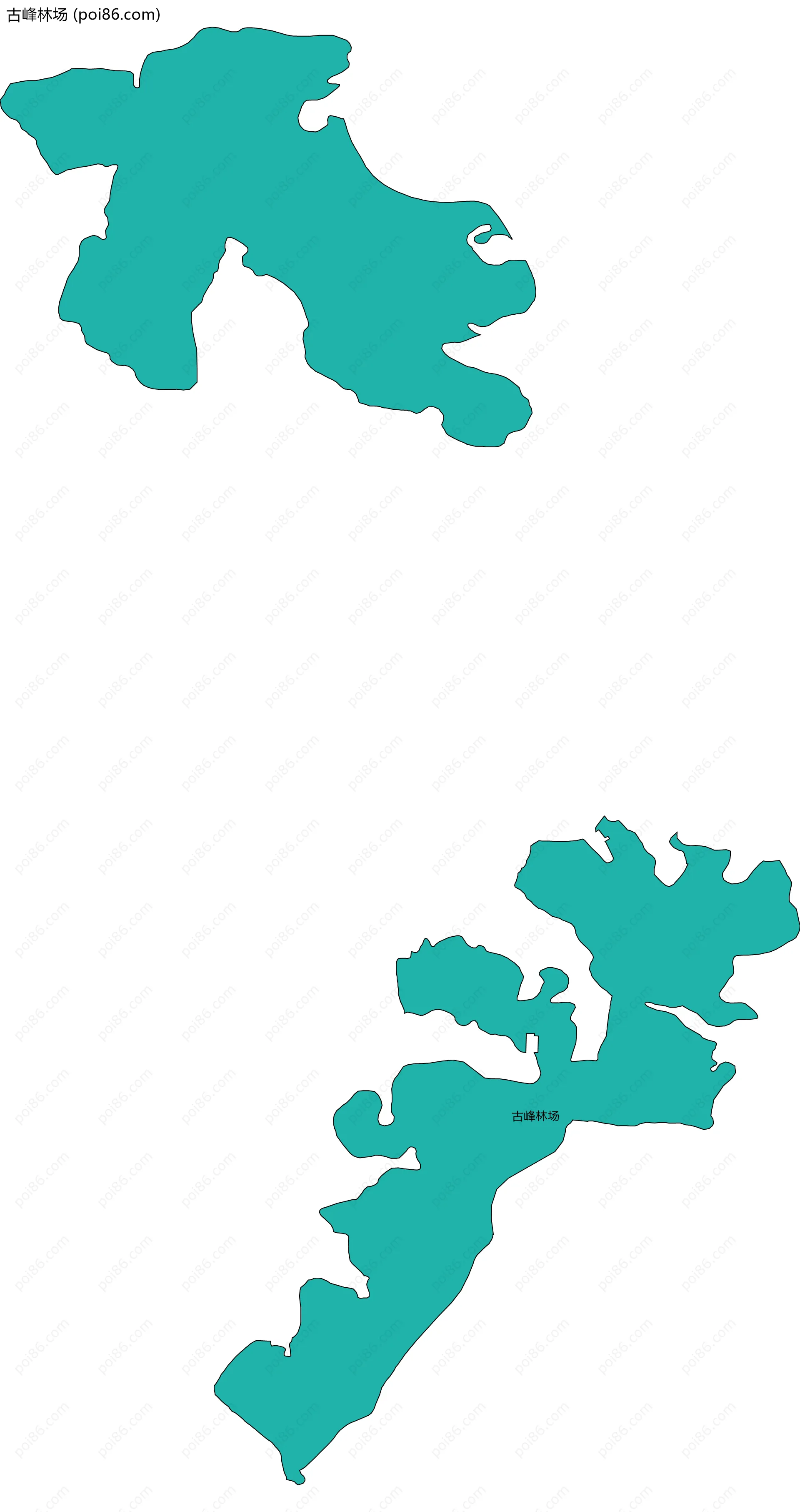 古峰林场边界地图