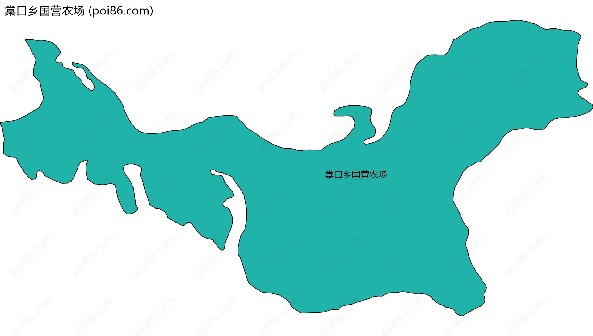 棠口乡国营农场边界地图