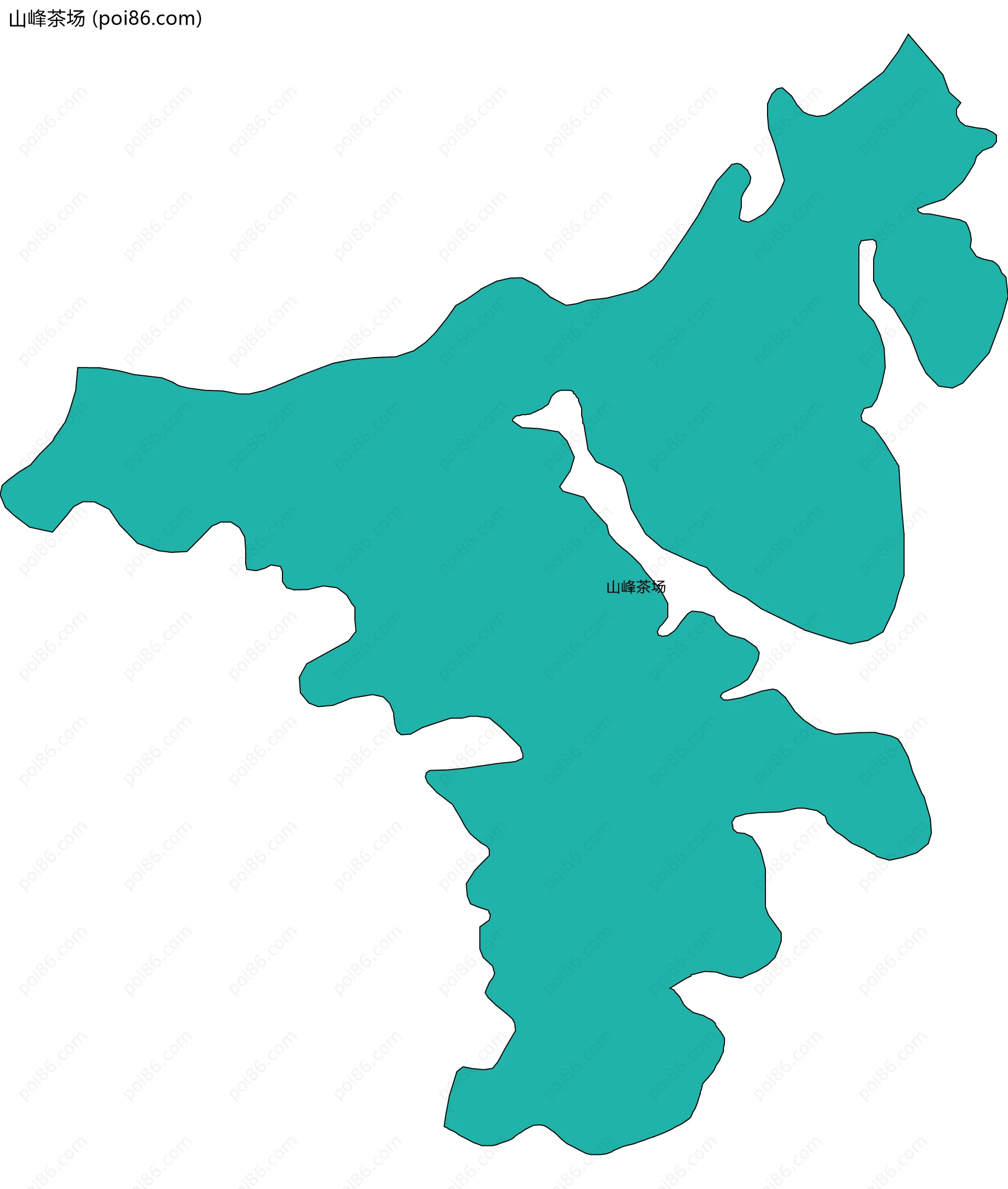 山峰茶场边界地图