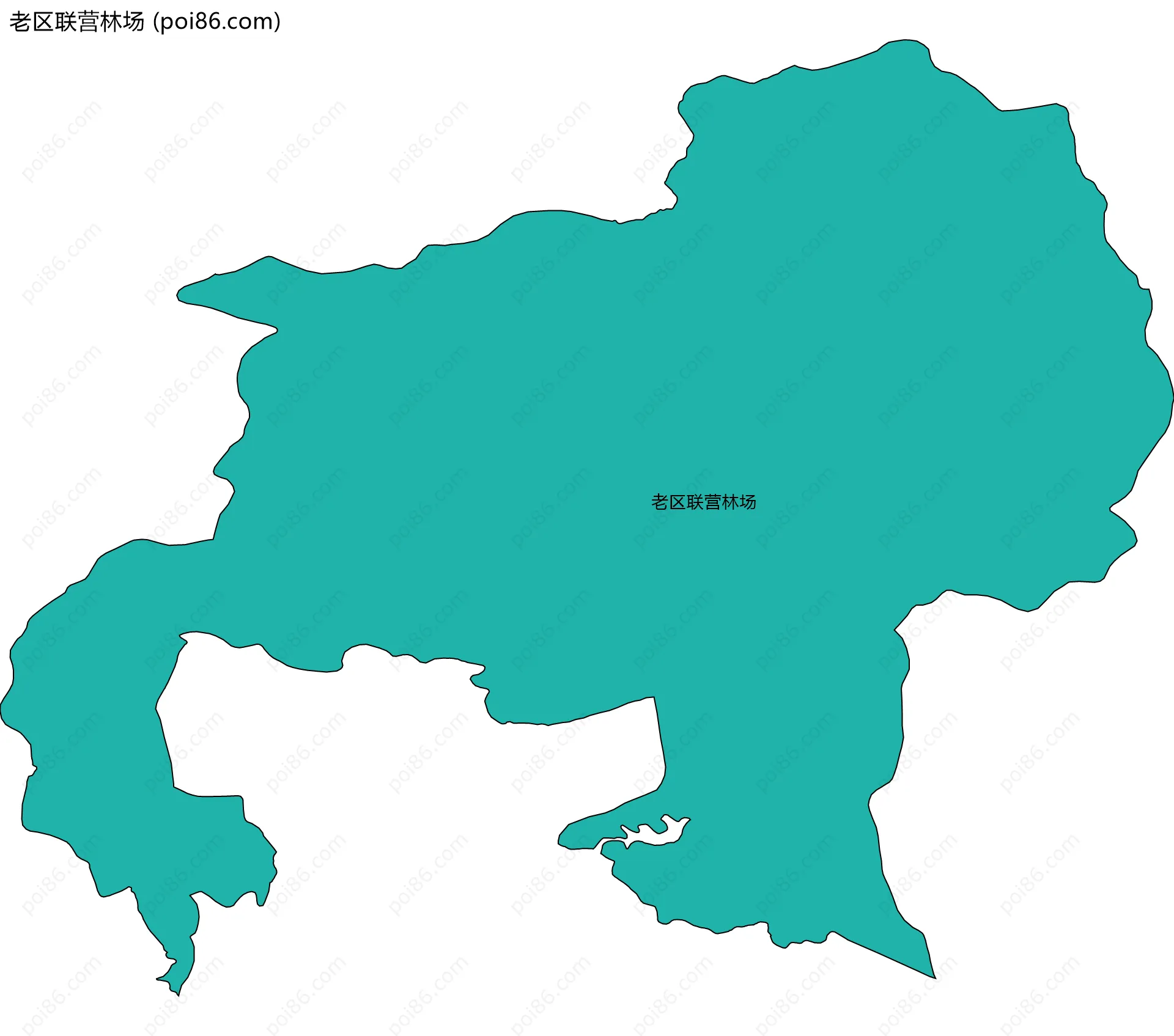 老区联营林场边界地图