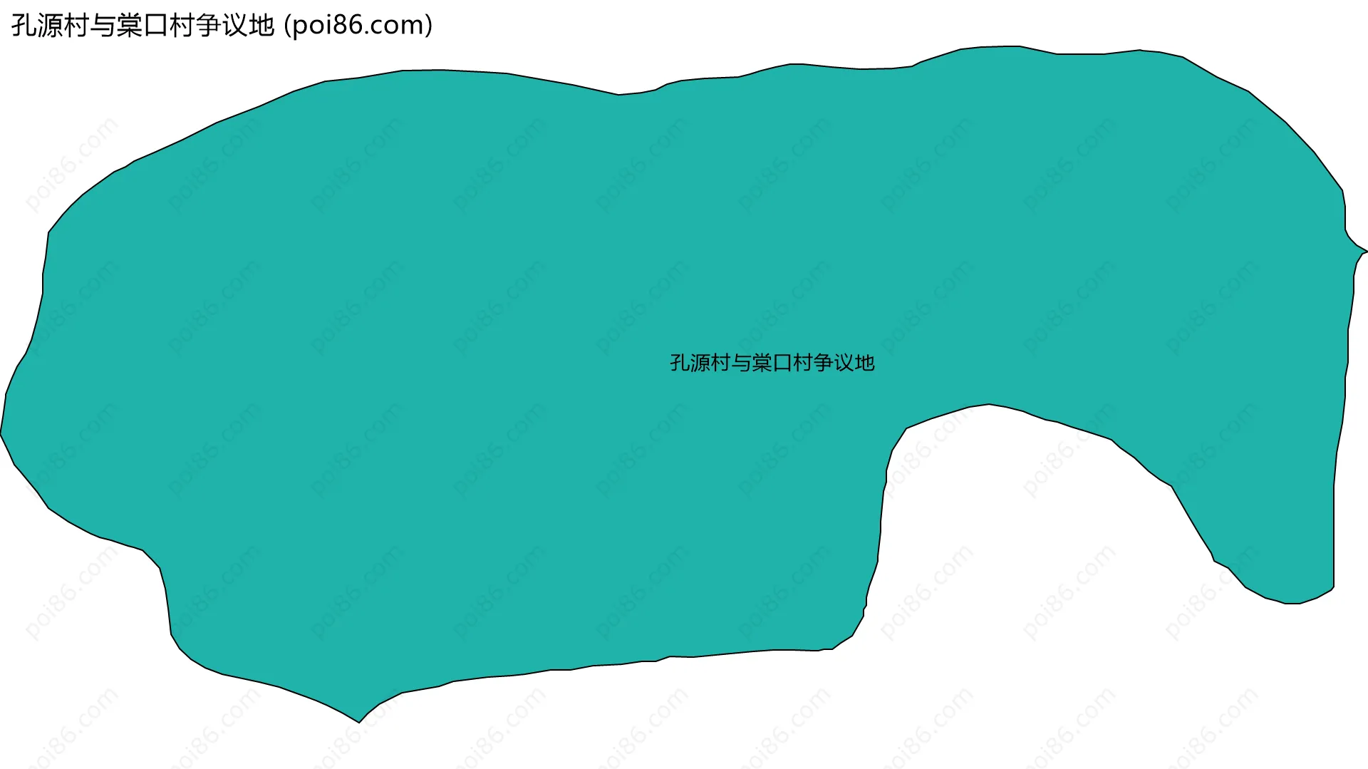 孔源村与棠口村争议地边界地图