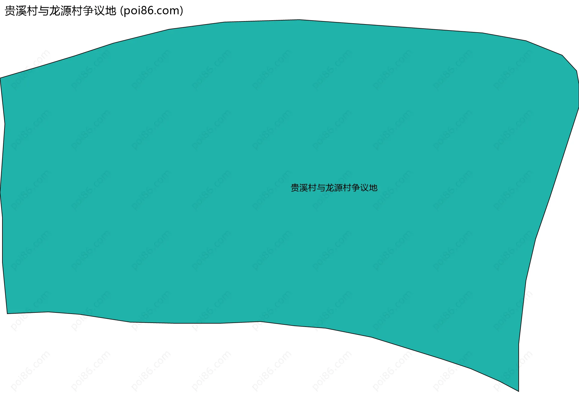 贵溪村与龙源村争议地边界地图