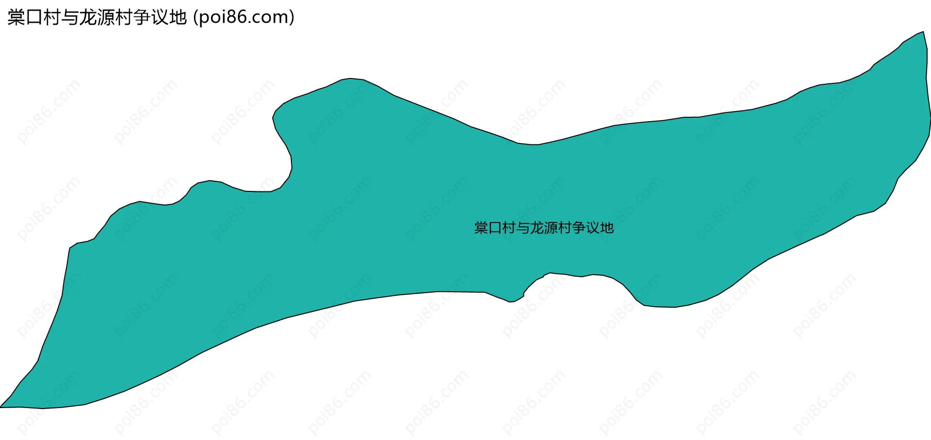 棠口村与龙源村争议地边界地图