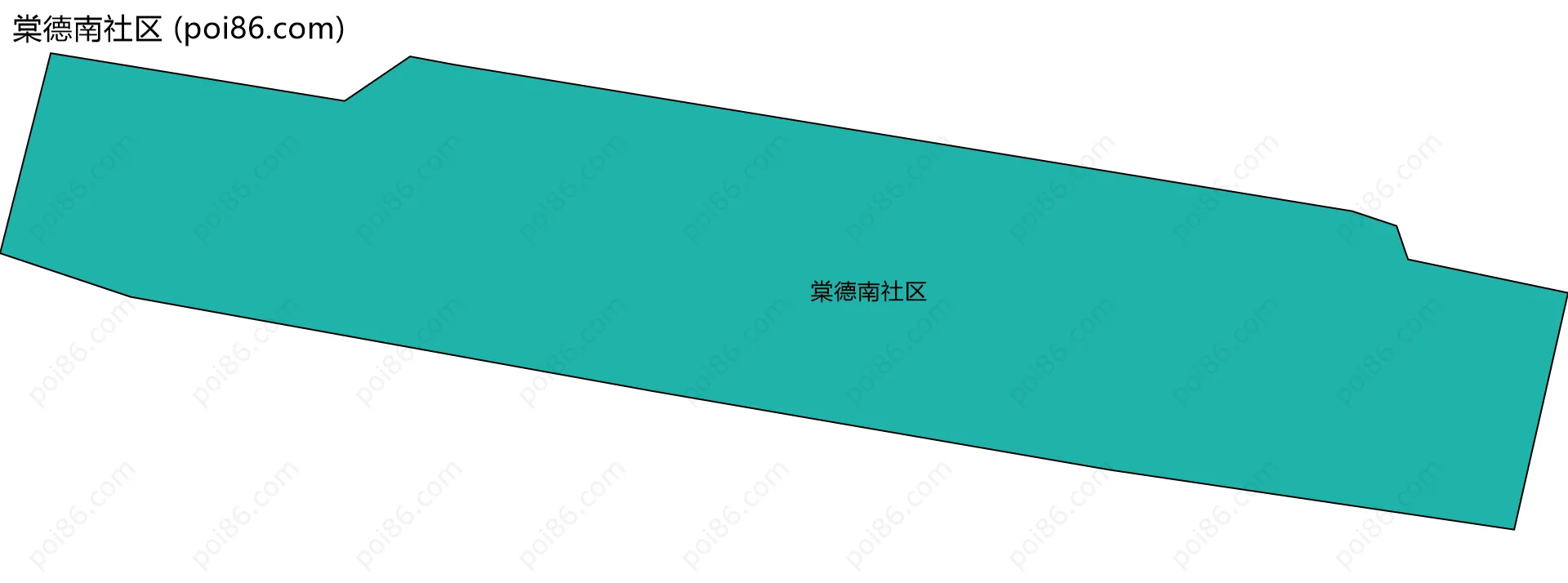 棠德南社区边界地图