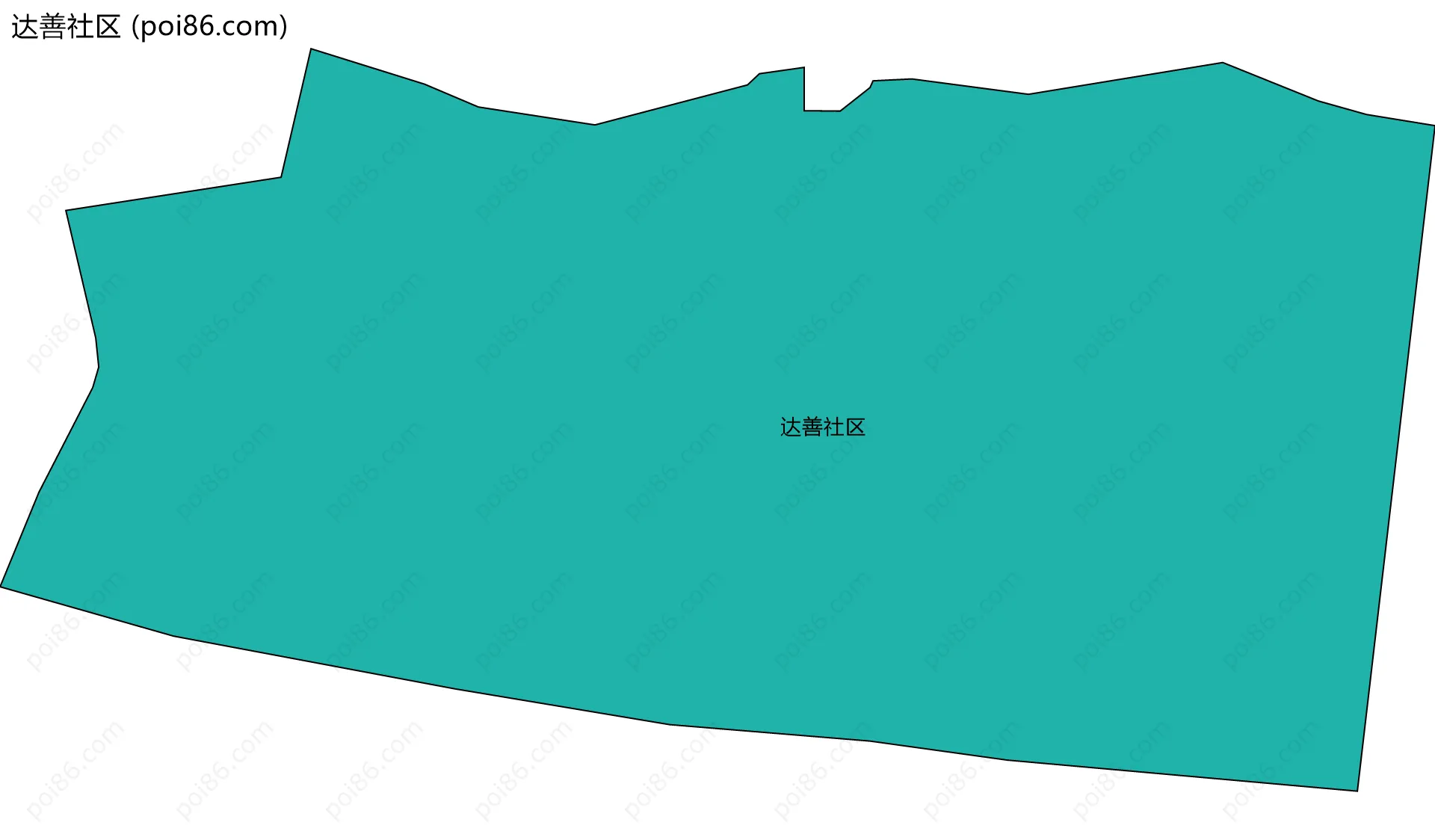 达善社区边界地图