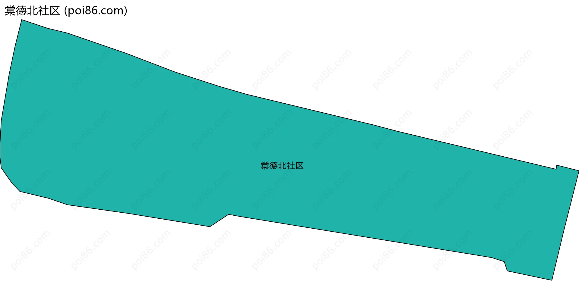 棠德北社区边界地图