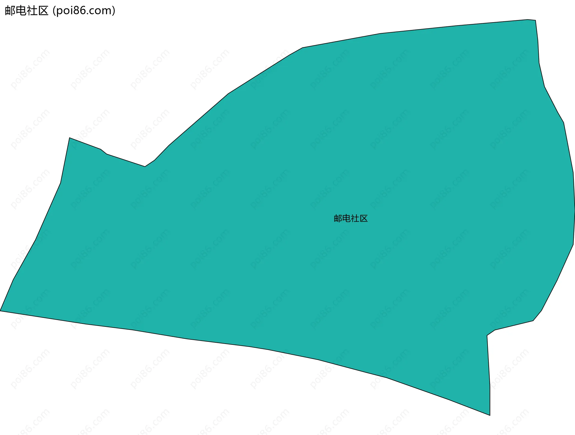 邮电社区边界地图
