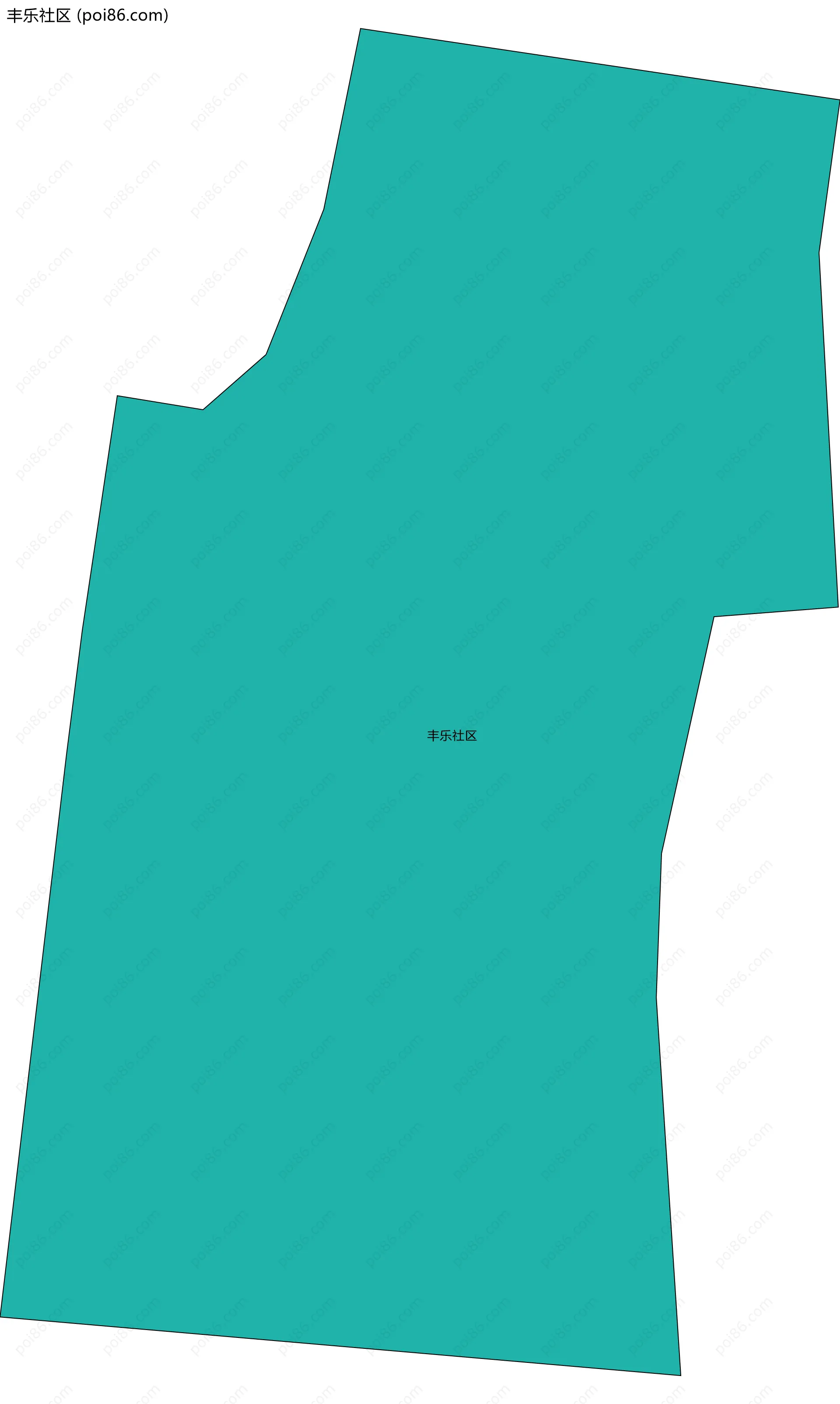 丰乐社区边界地图