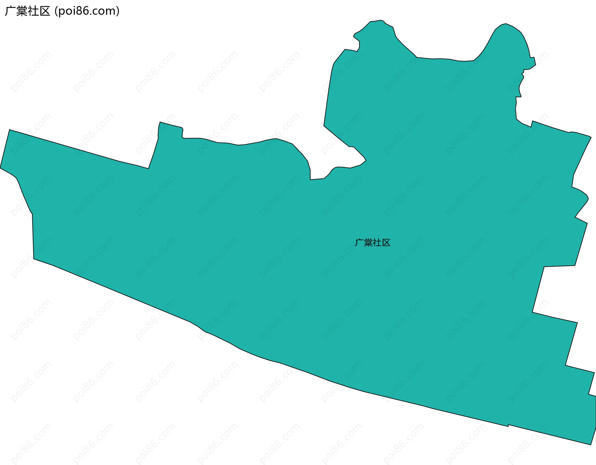 广棠社区边界地图