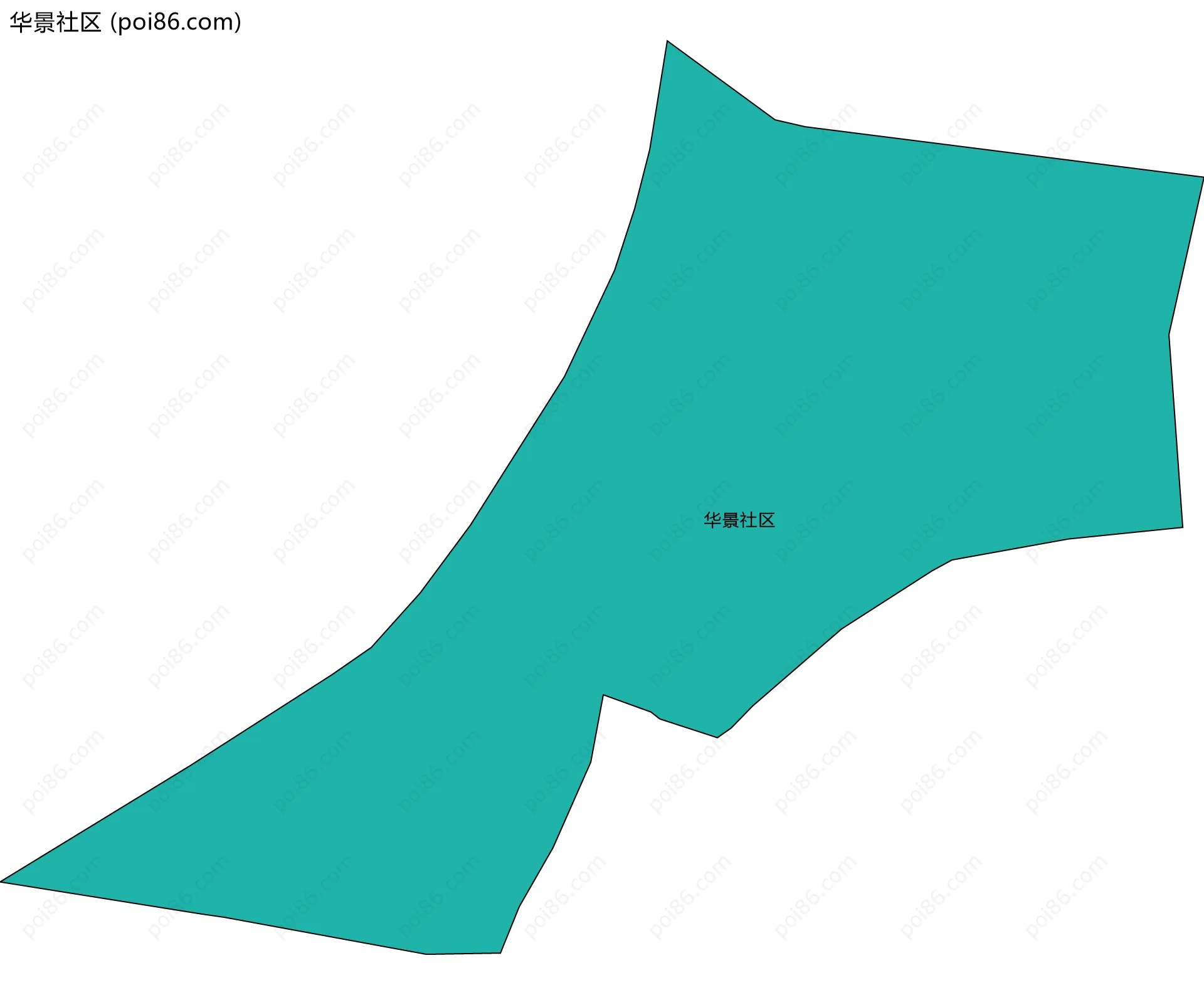 华景社区边界地图