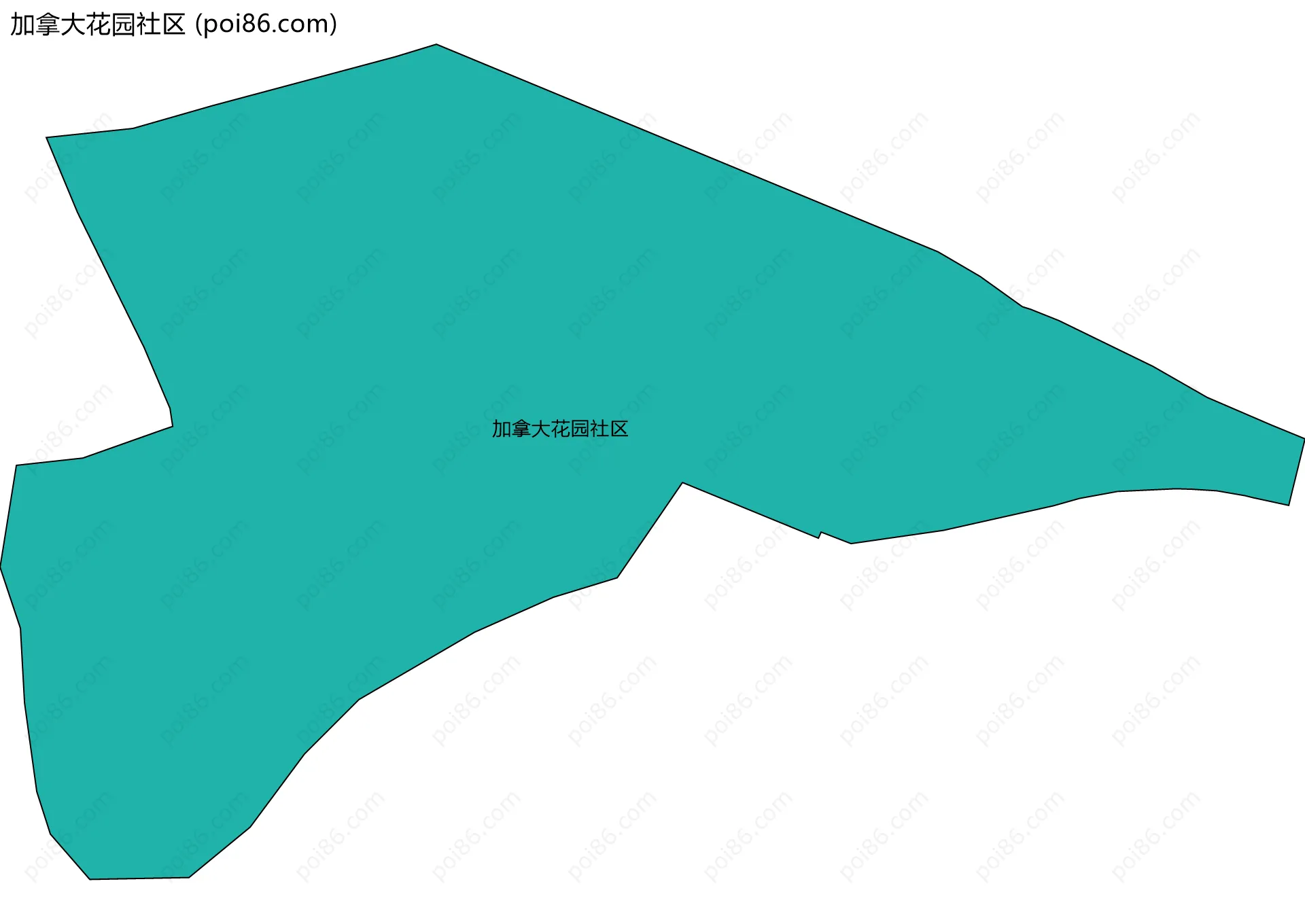 加拿大花园社区边界地图