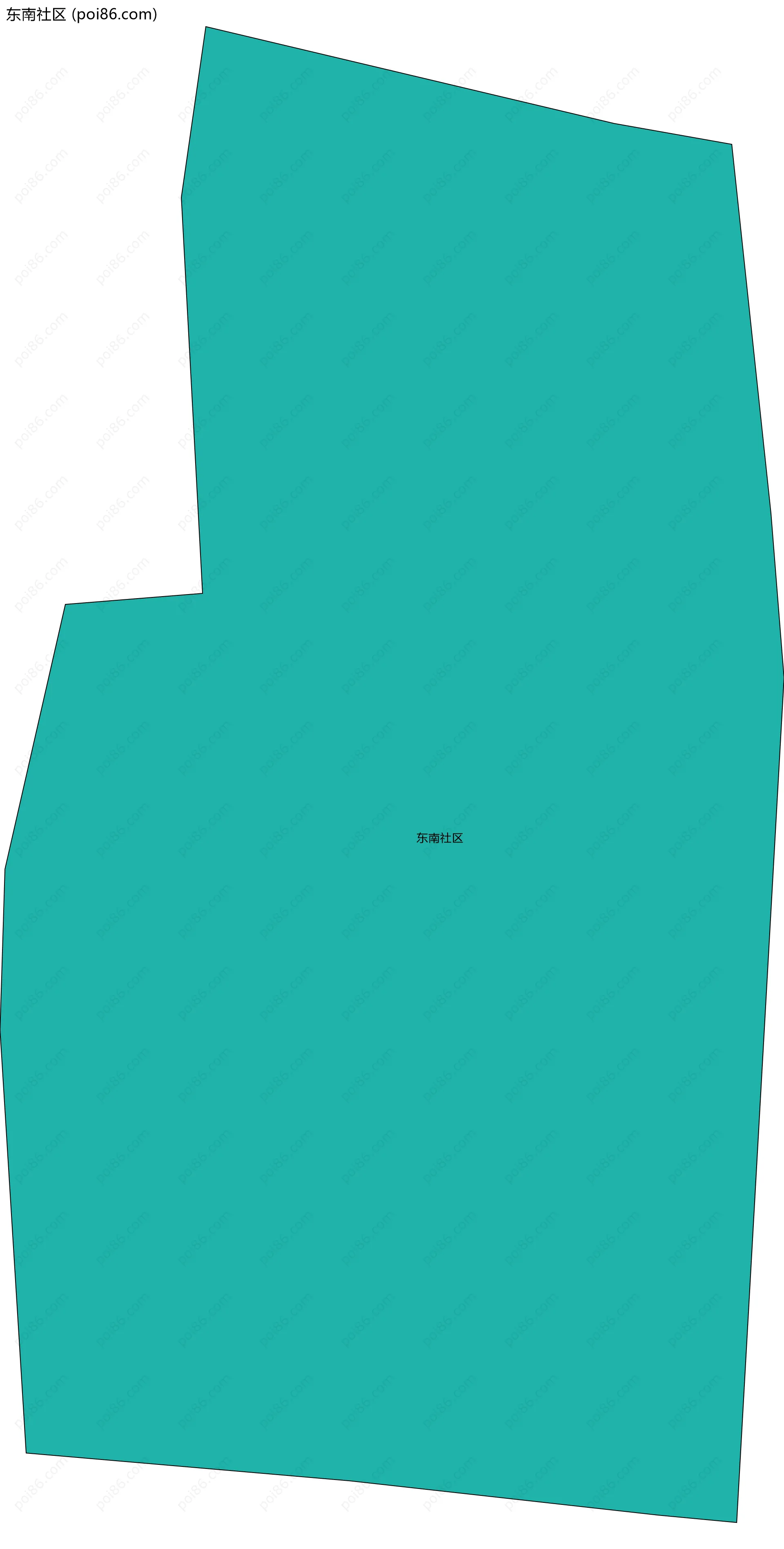 东南社区边界地图