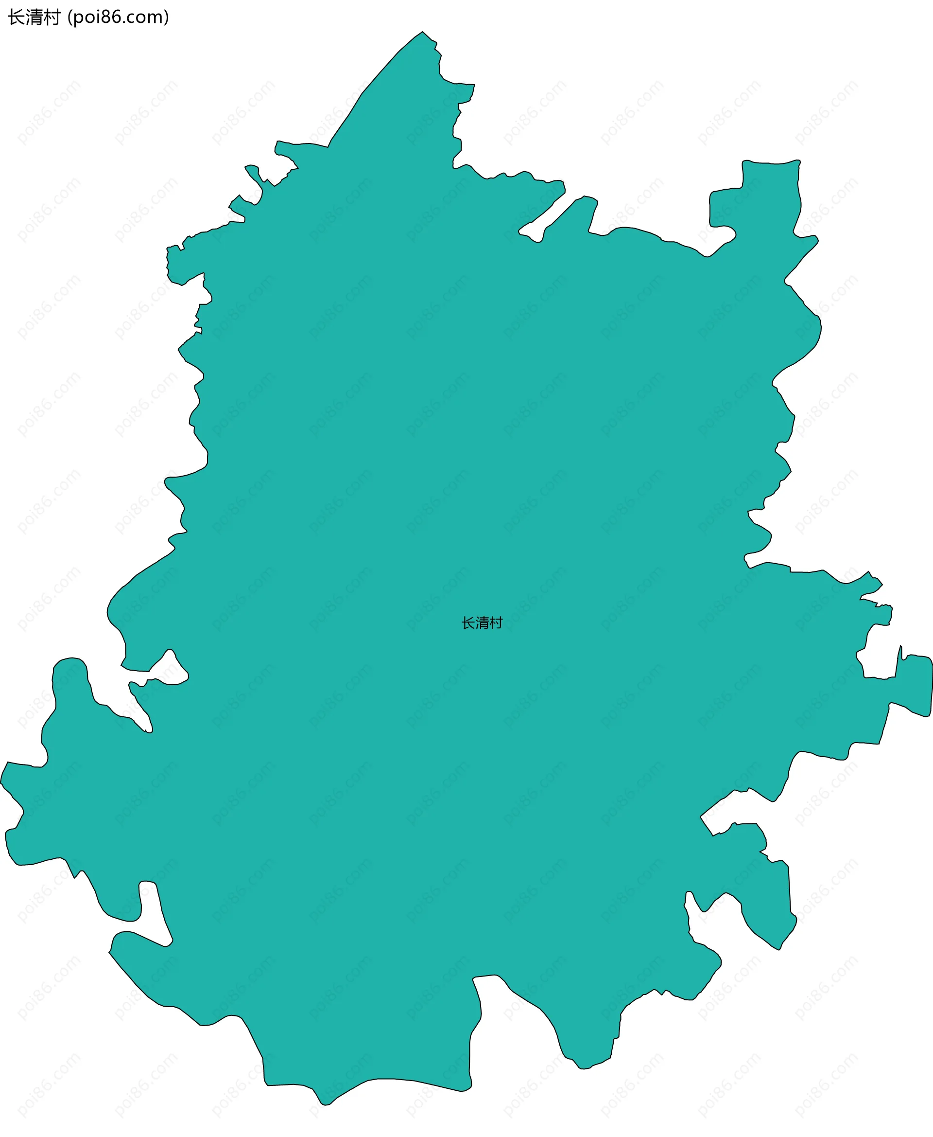 长清村边界地图