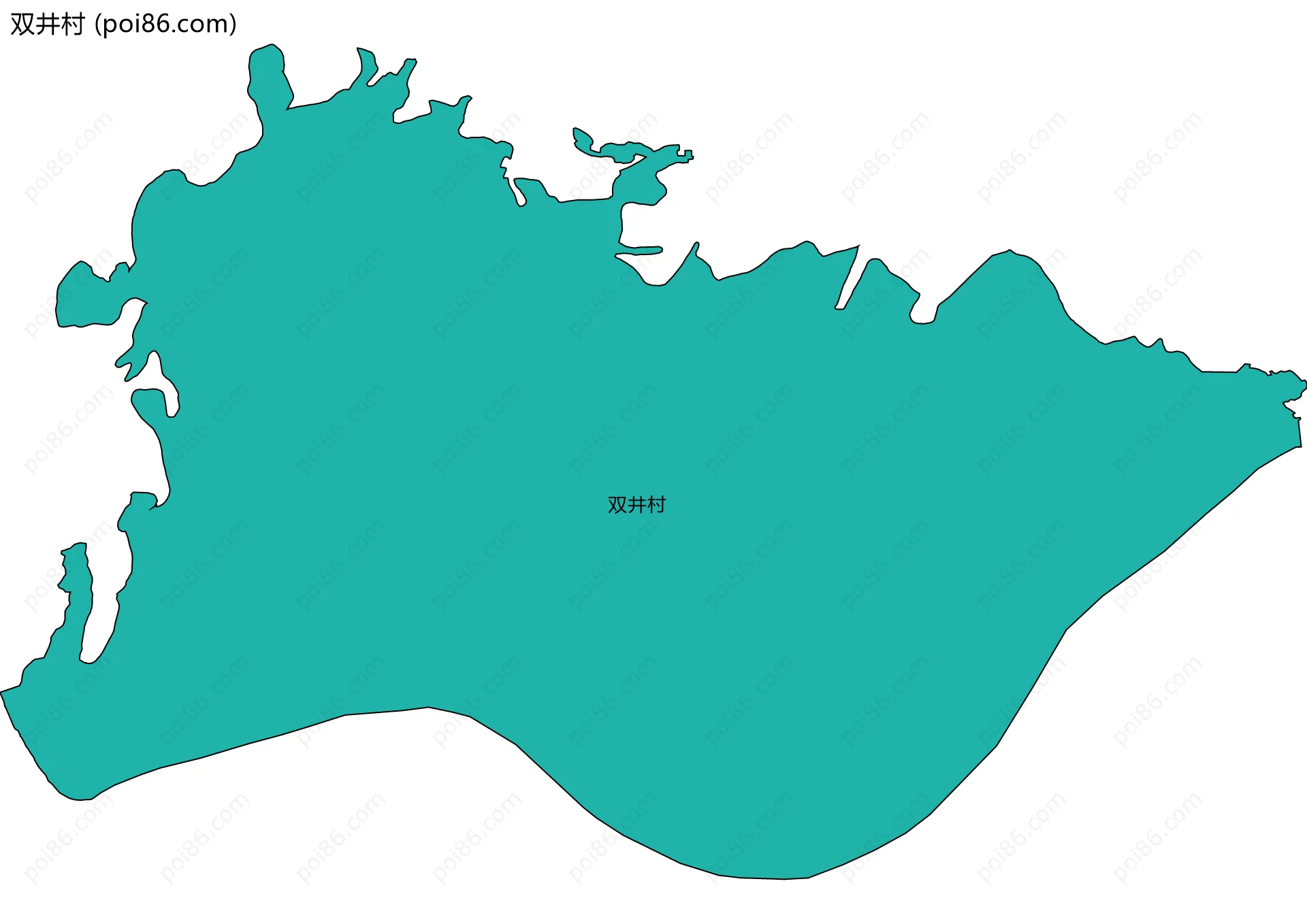 双井村边界地图