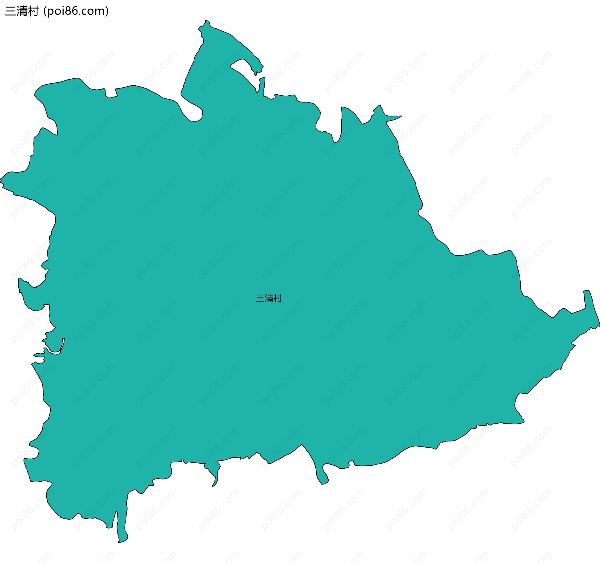 三清村边界地图