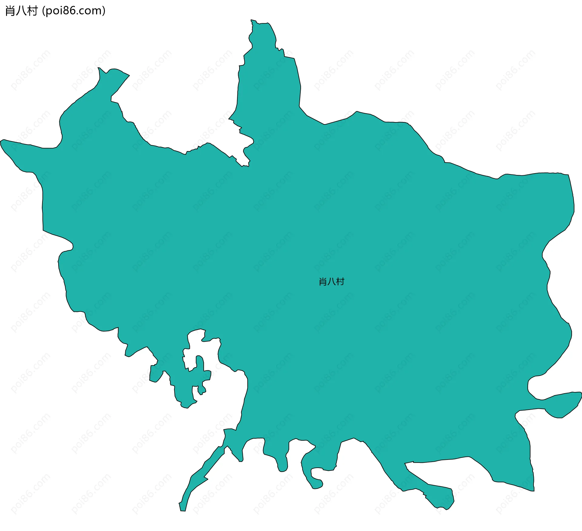 肖八村边界地图