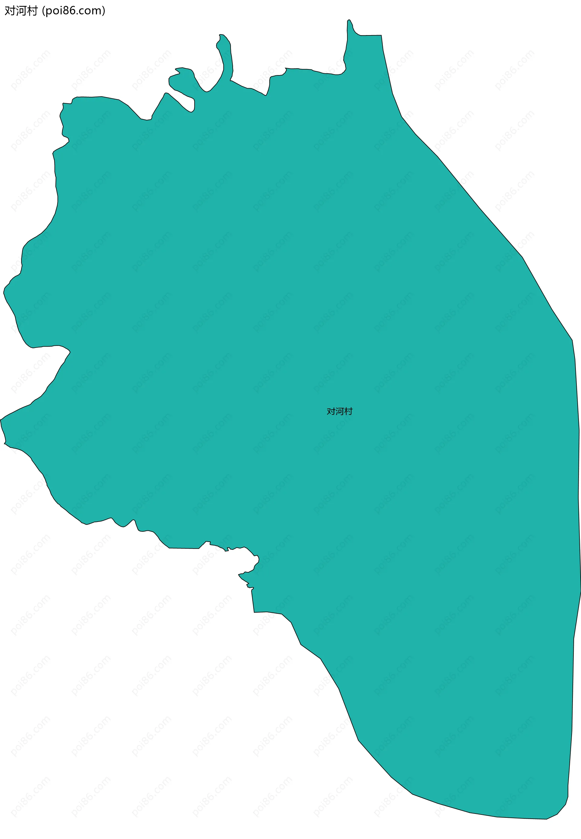 对河村边界地图
