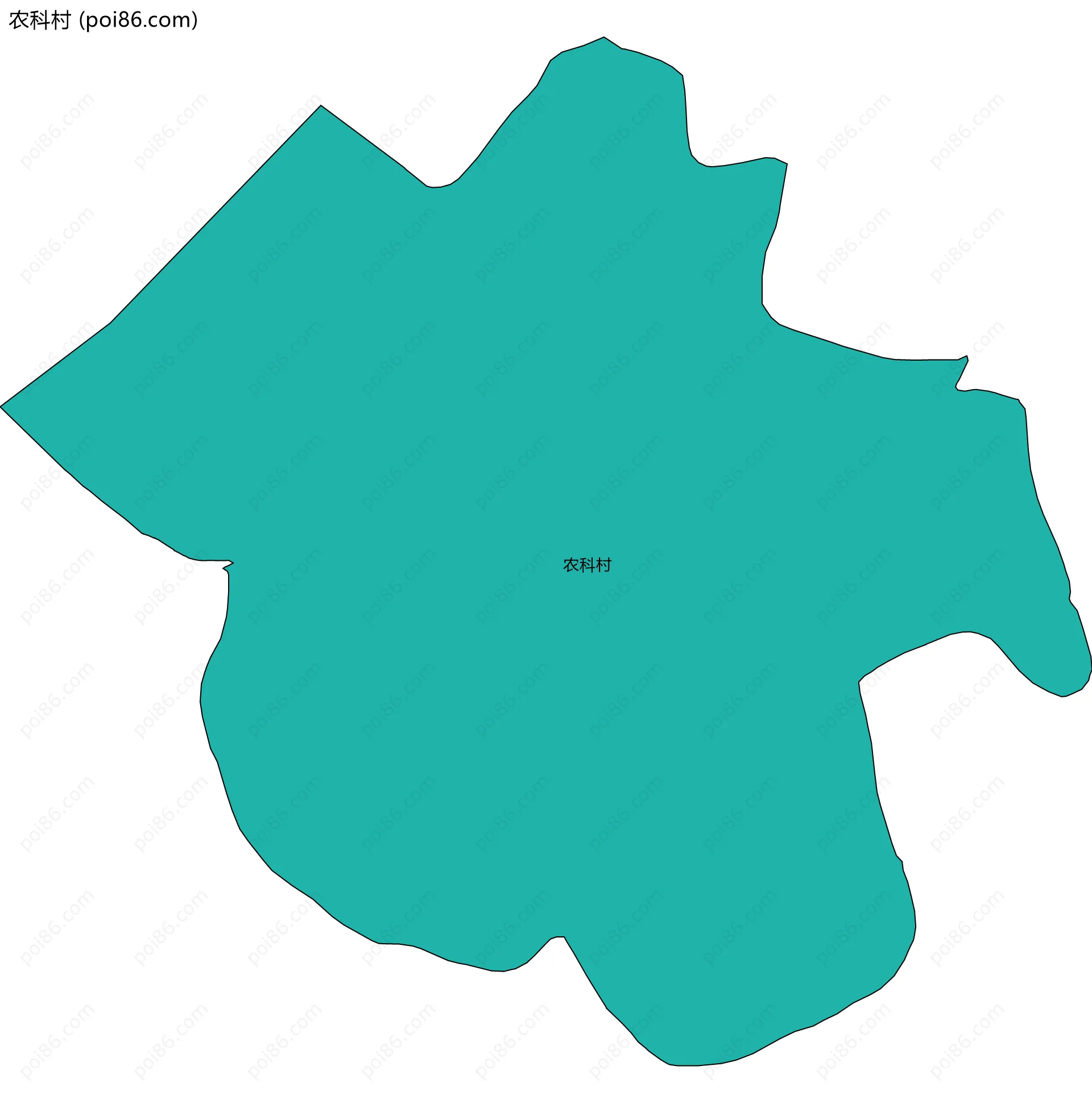 农科村边界地图