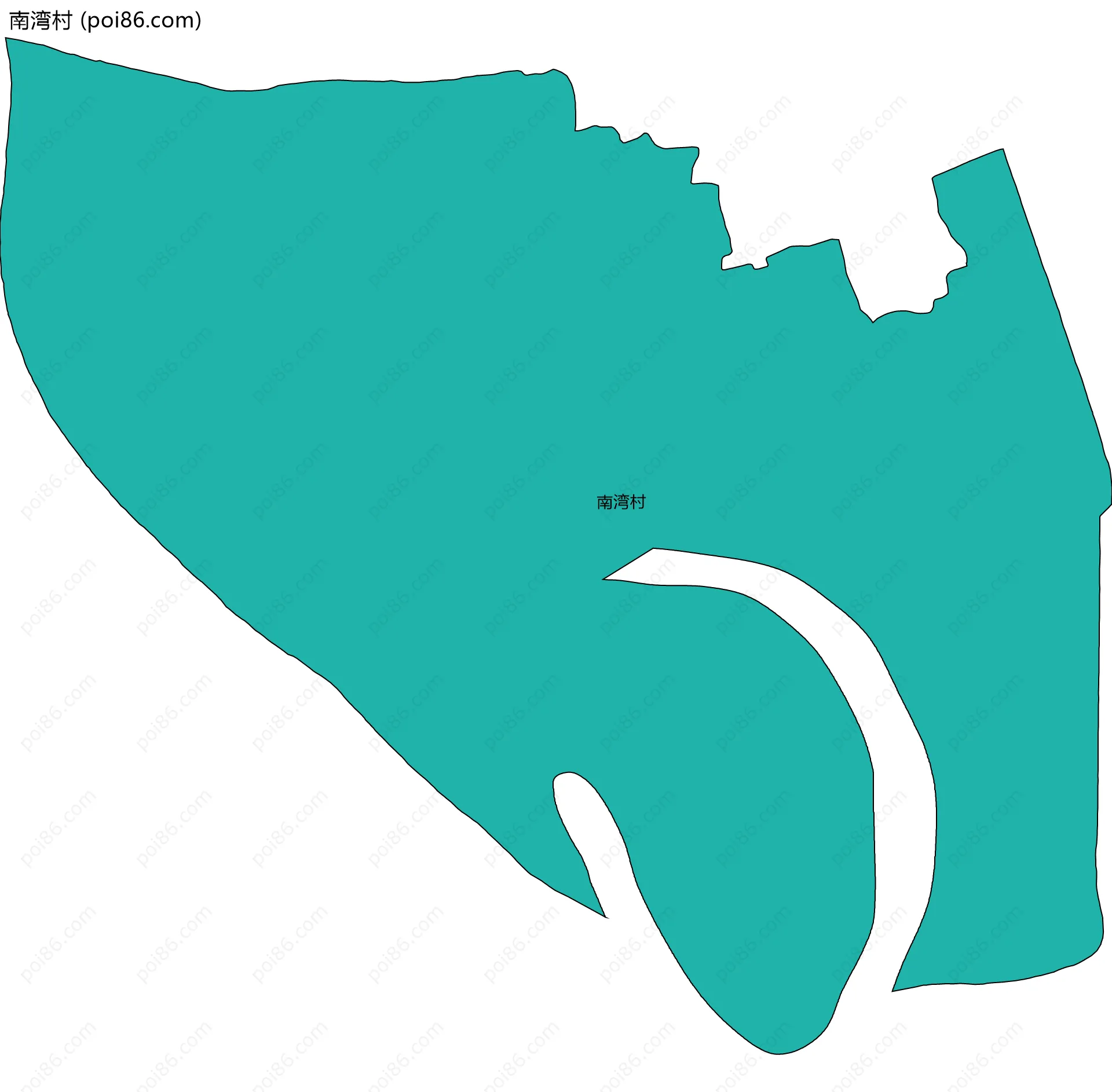 南湾村边界地图