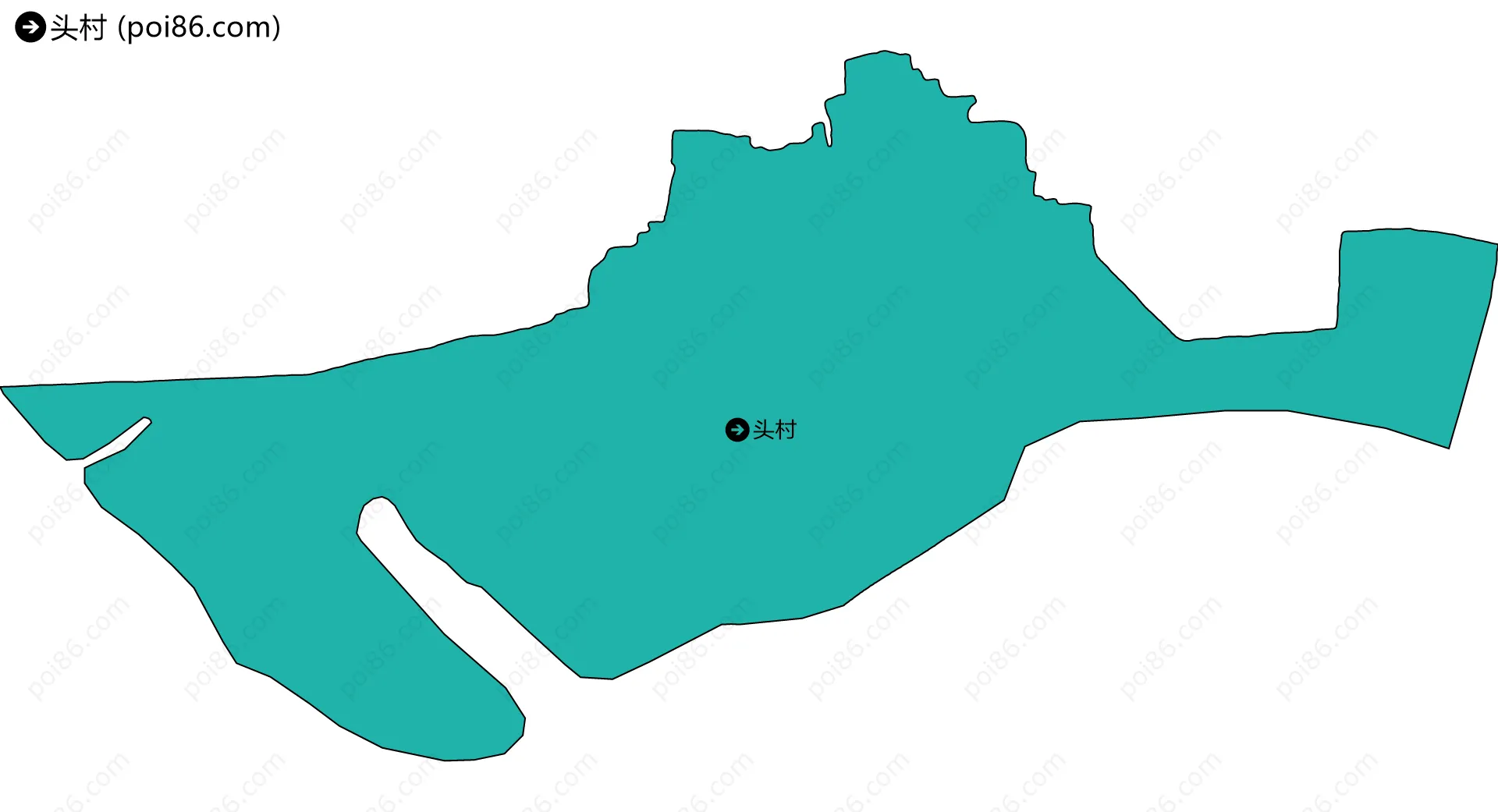 头村边界地图