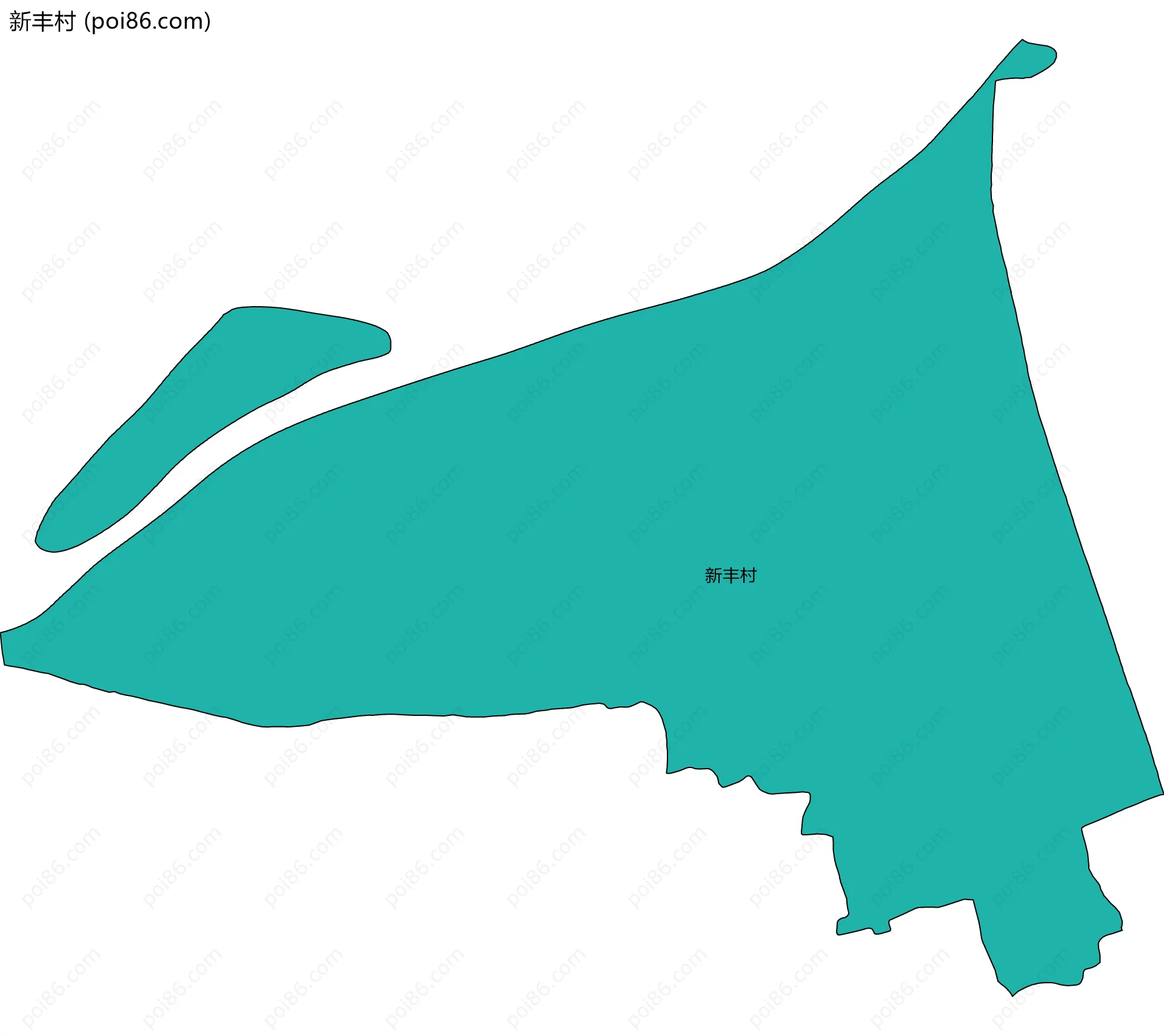 新丰村边界地图