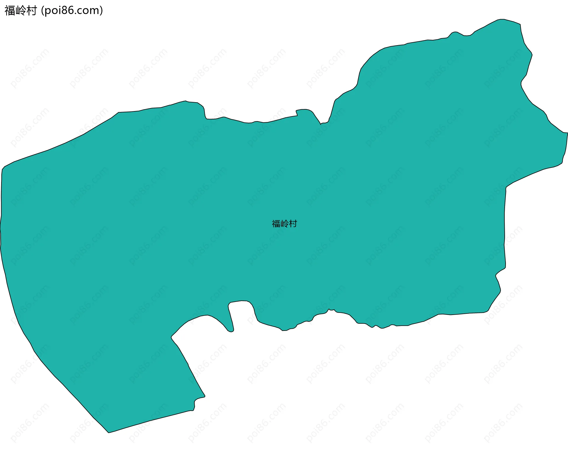 福岭村边界地图