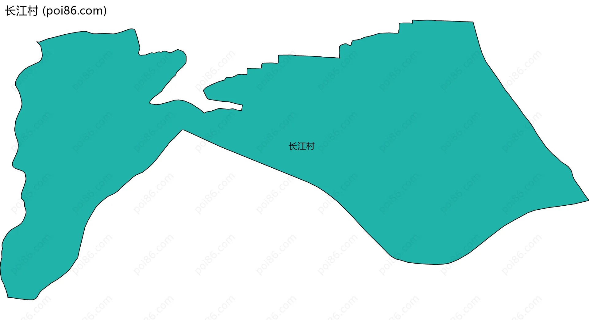 长江村边界地图
