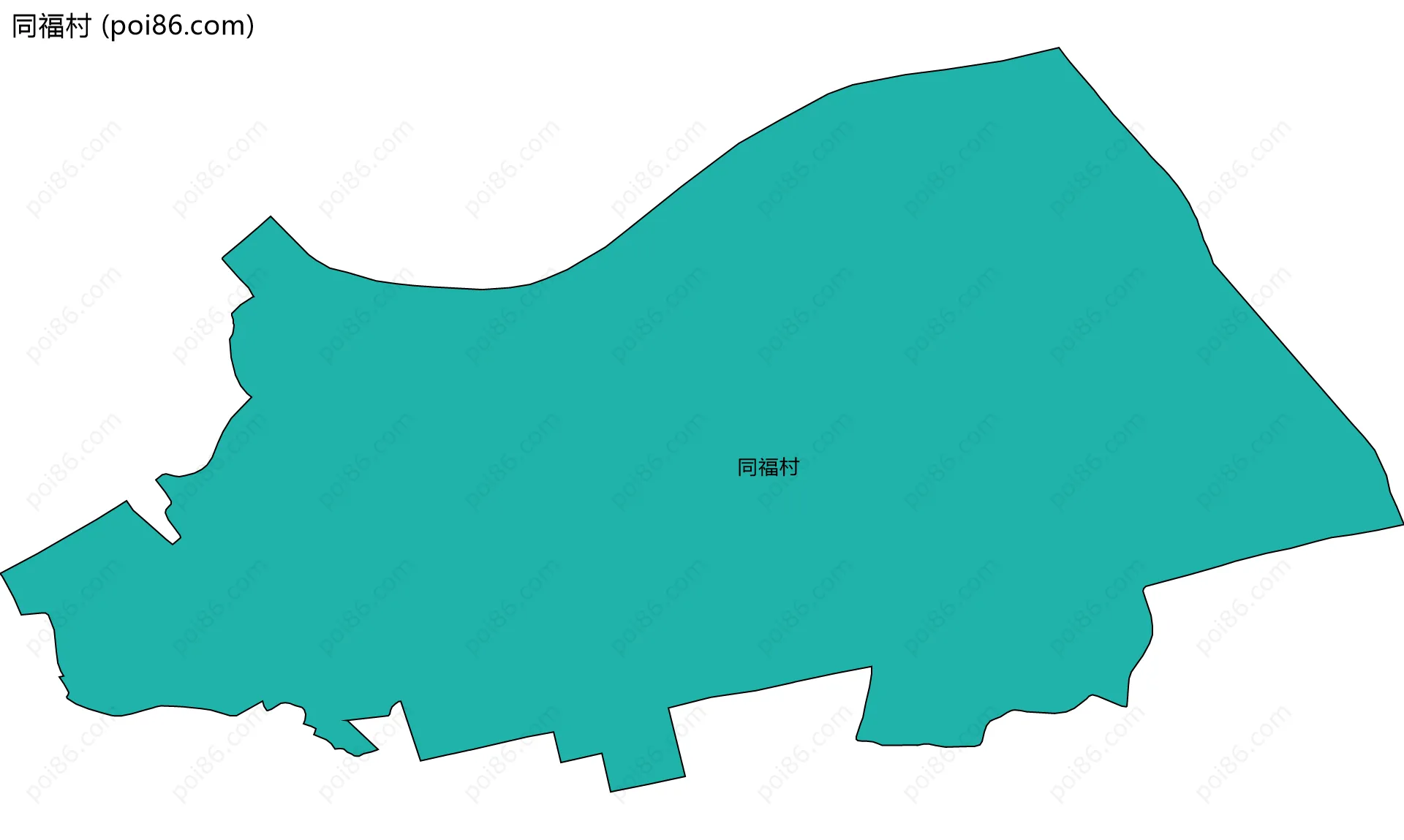 同福村边界地图