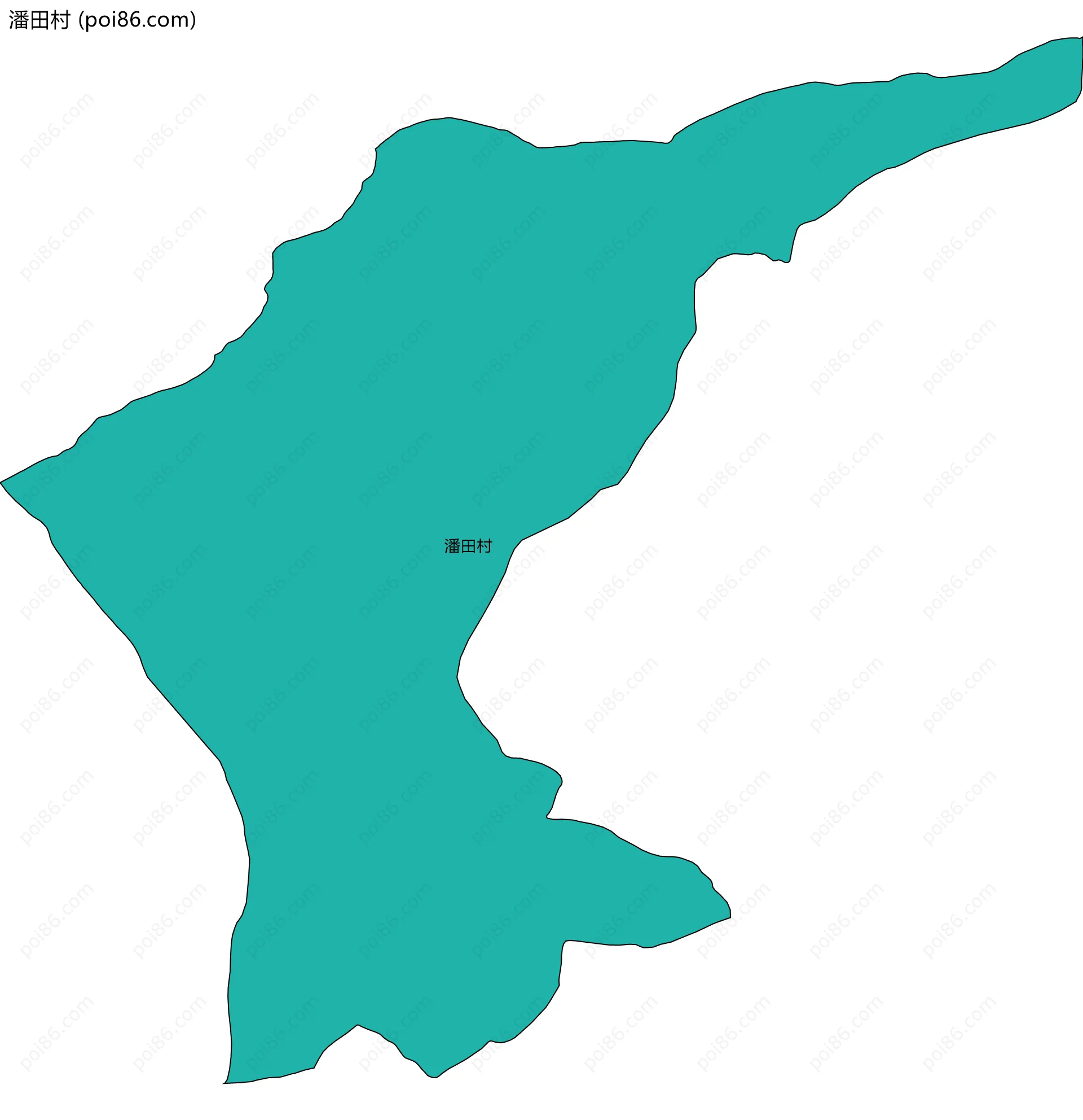 潘田村边界地图