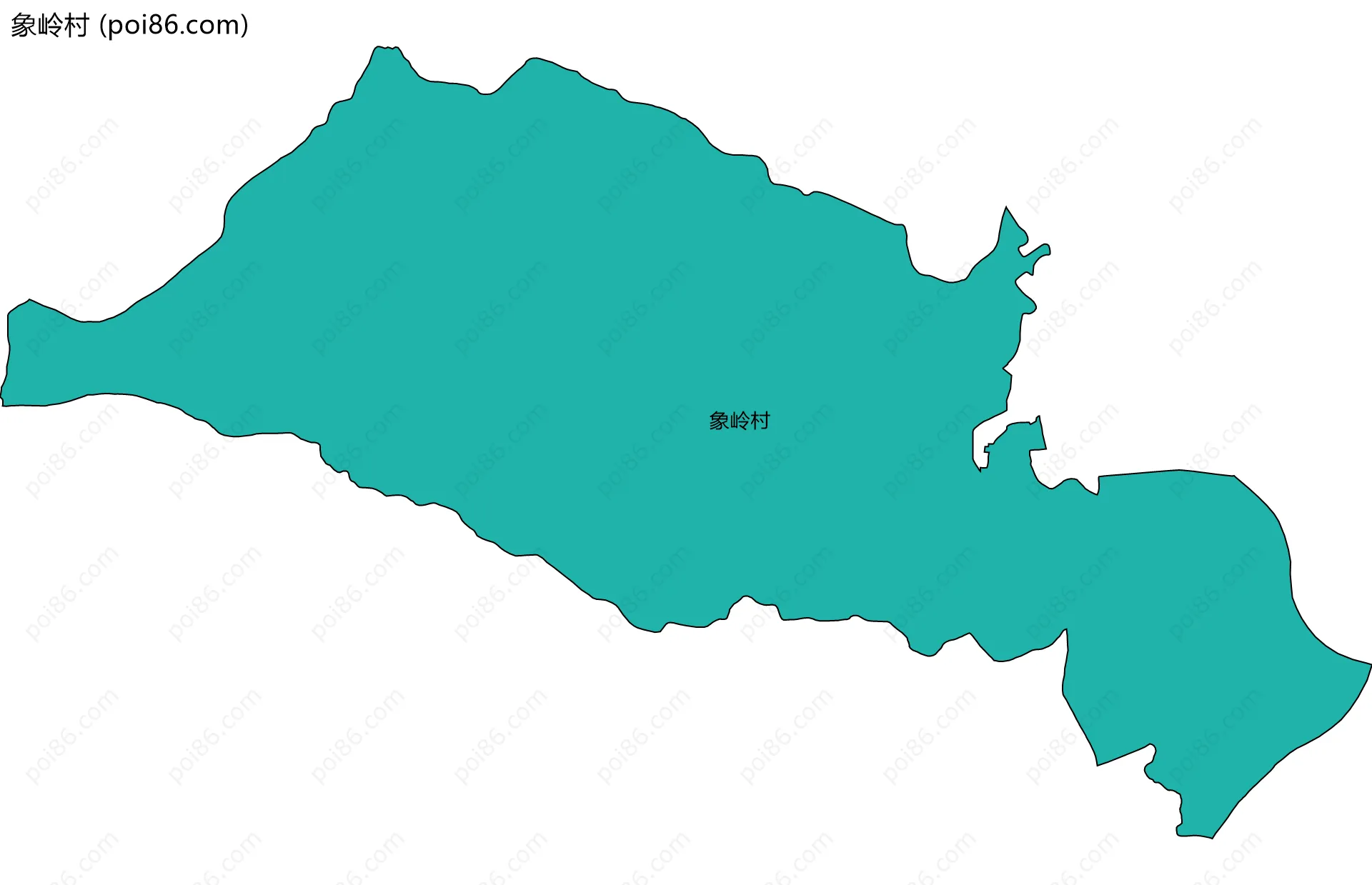 象岭村边界地图