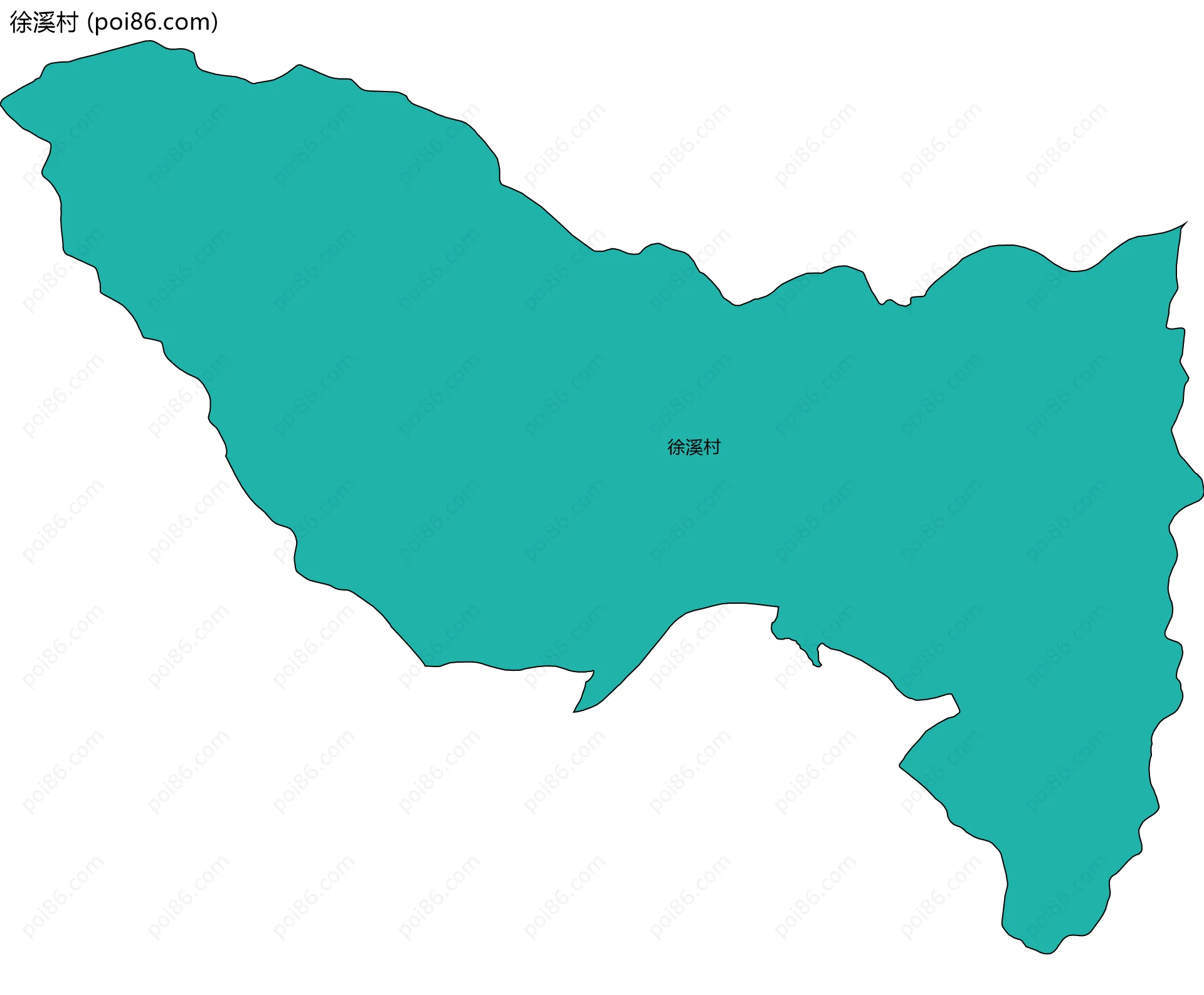徐溪村边界地图