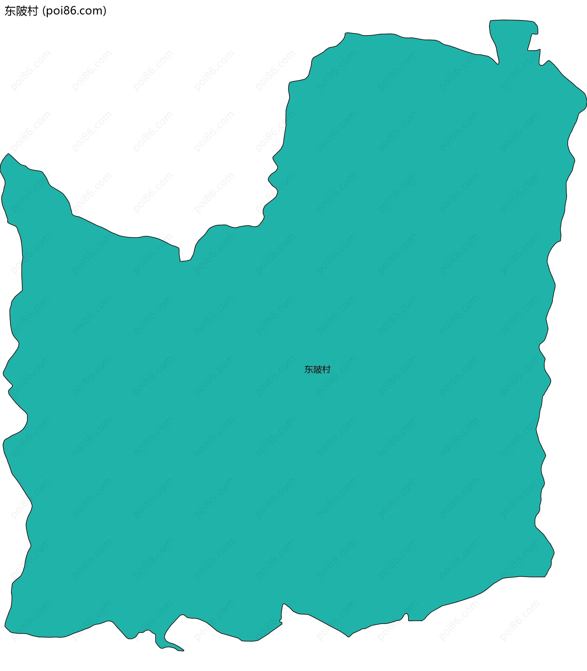东陂村边界地图