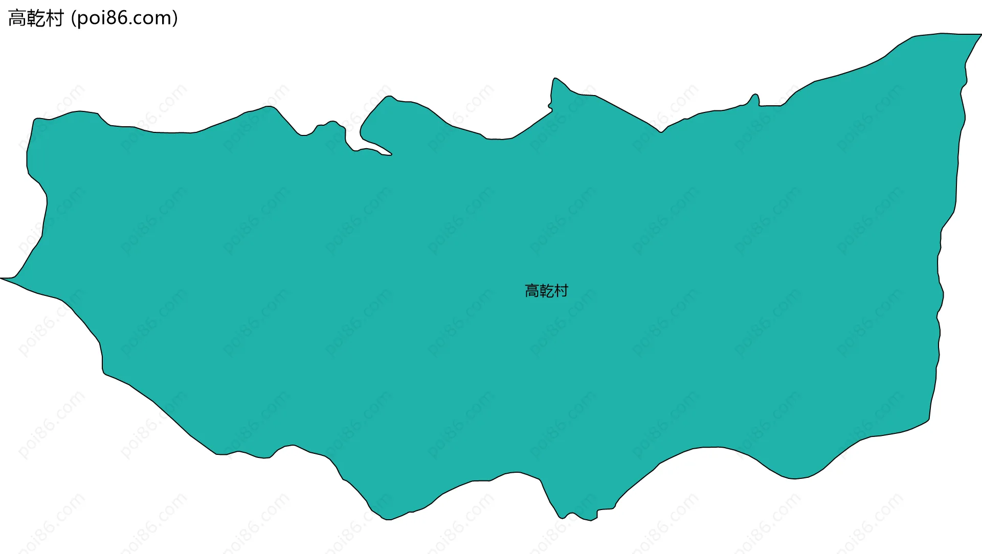高乾村边界地图